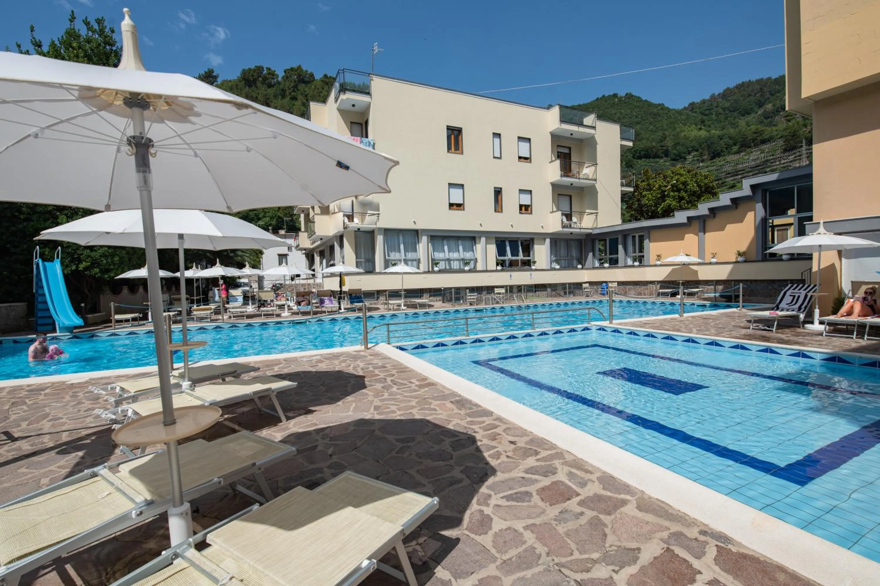 Pool view in Hotel San Pietro