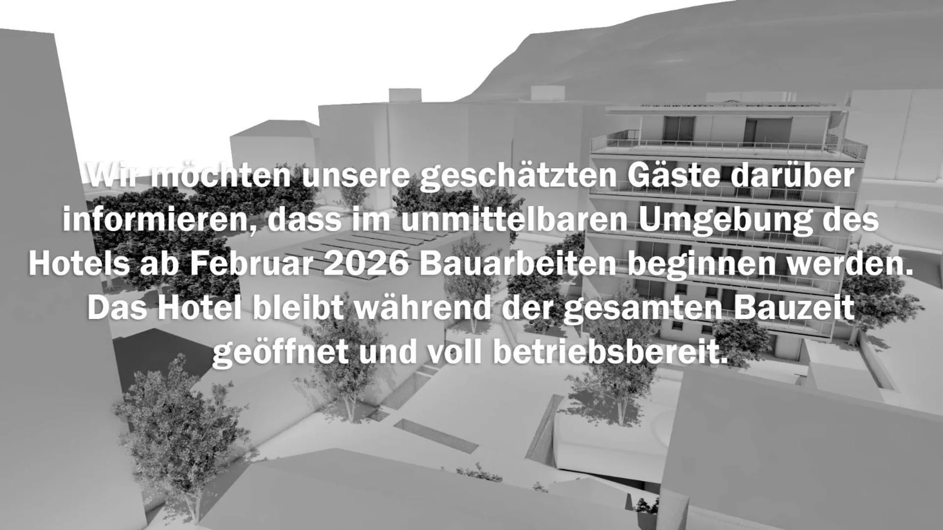 Text overlay in Hotel Stiegl Scala