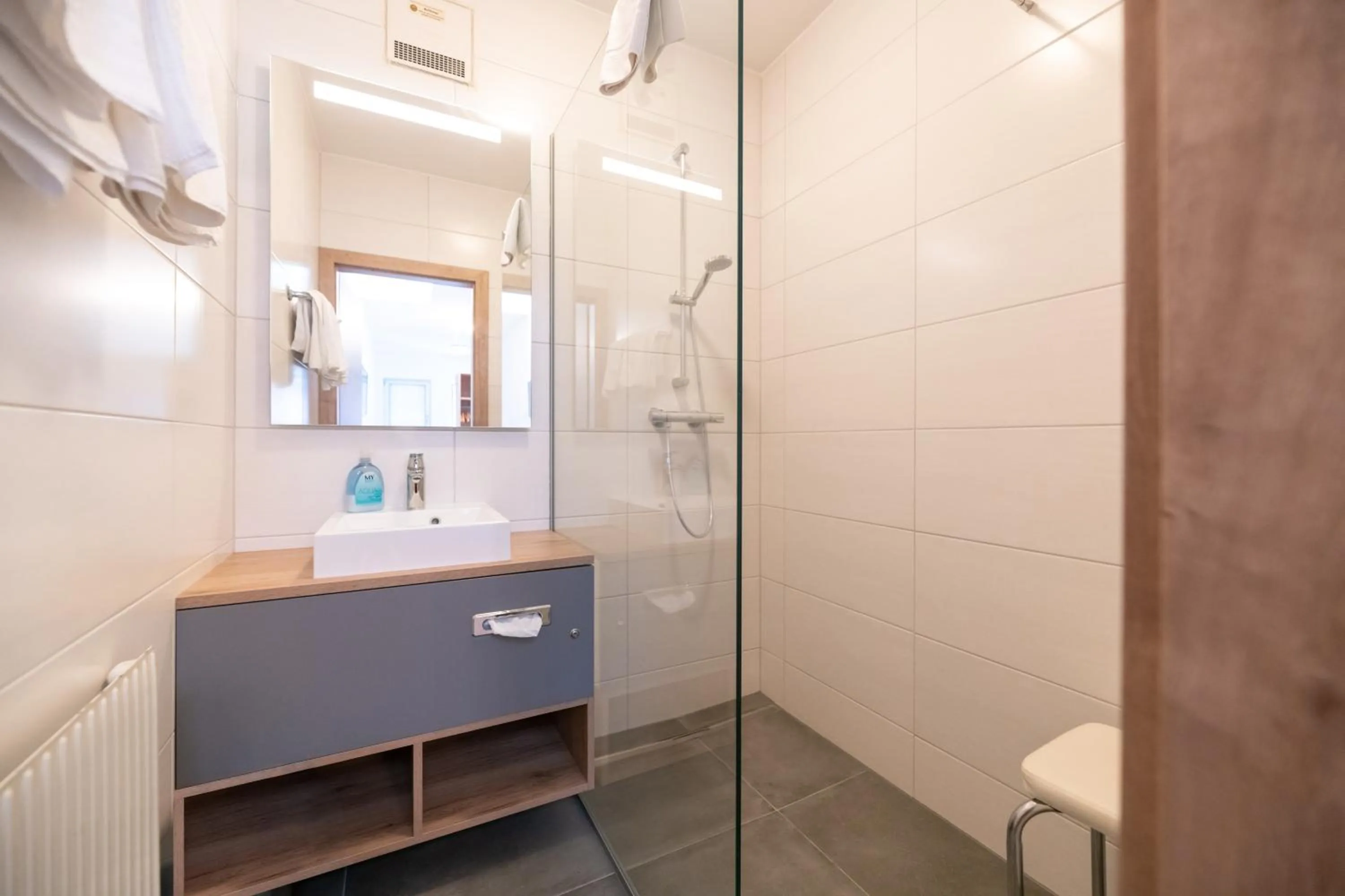 Shower in Hotel Restaurant Schwarzer Adler