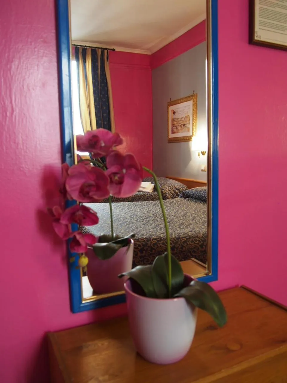 Decorative detail, Bed in Hotel Santa Croce