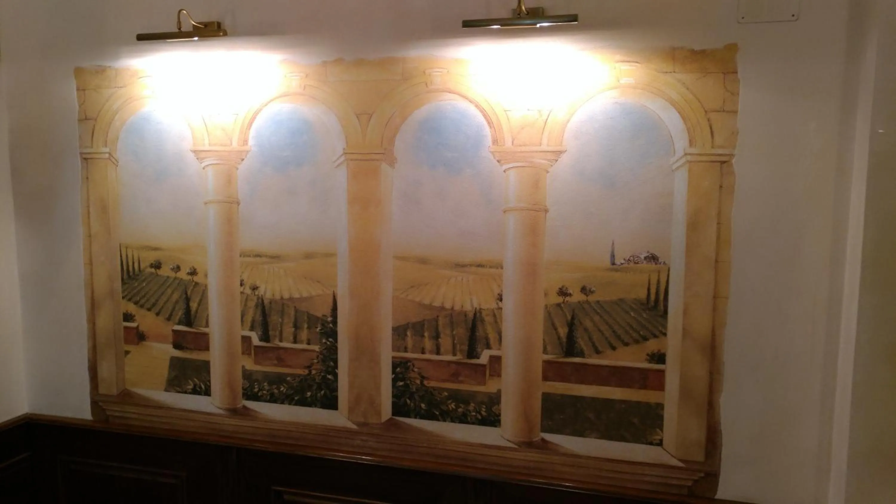 Communal lounge/ TV room in Hotel Santa Croce