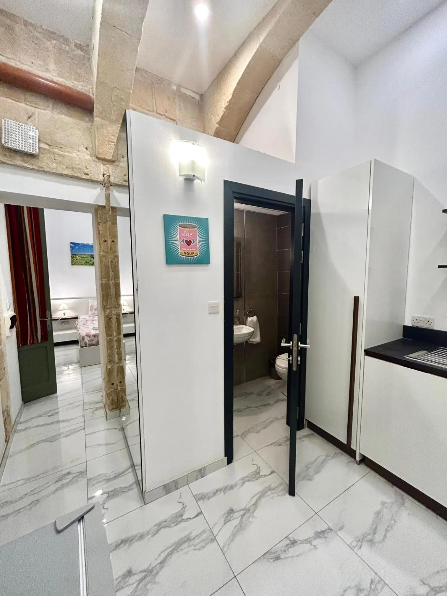 Bathroom in Tritoni Harbour suites - Valletta