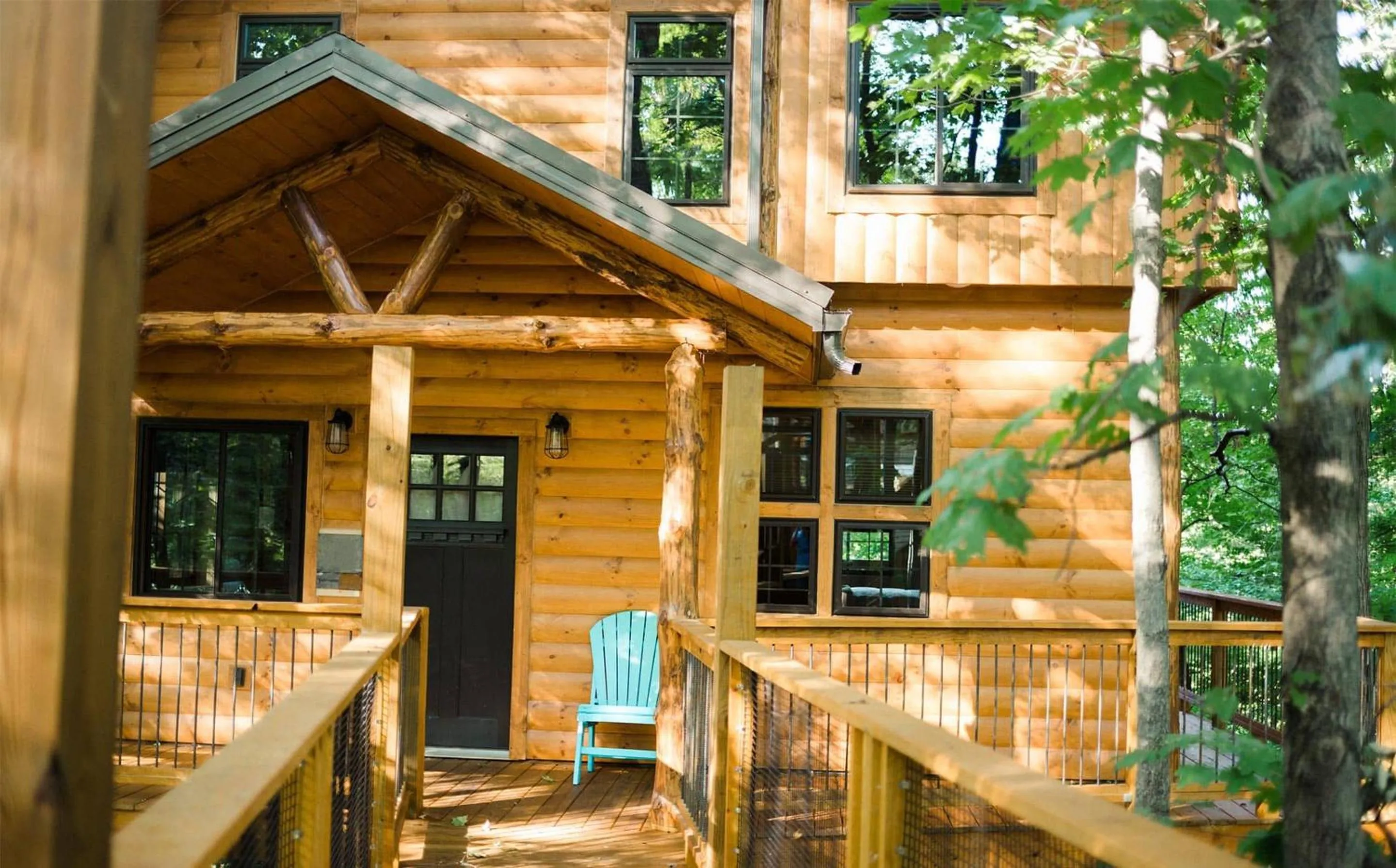 Facade/entrance in Treehouse #1 by Amish Country Lodging
