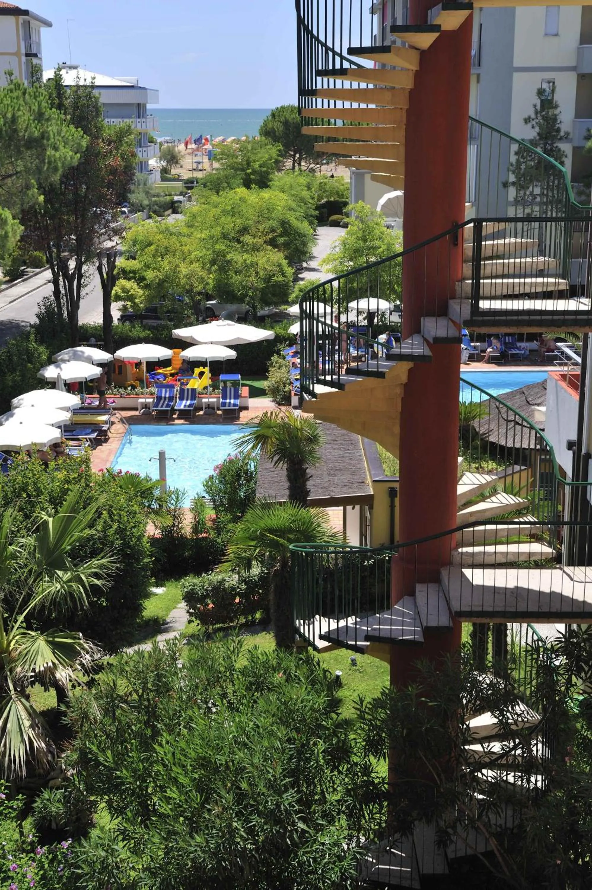 Garden view in Hotel Bembo