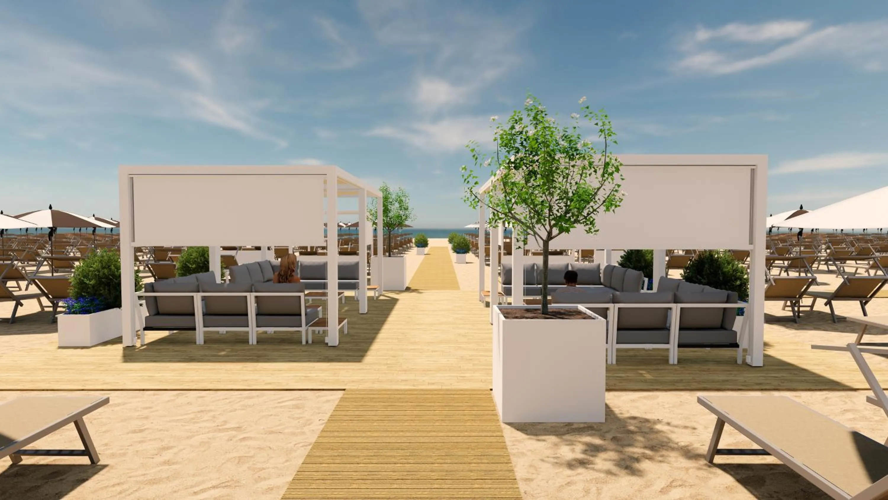 Beach in Hotel Excelsior