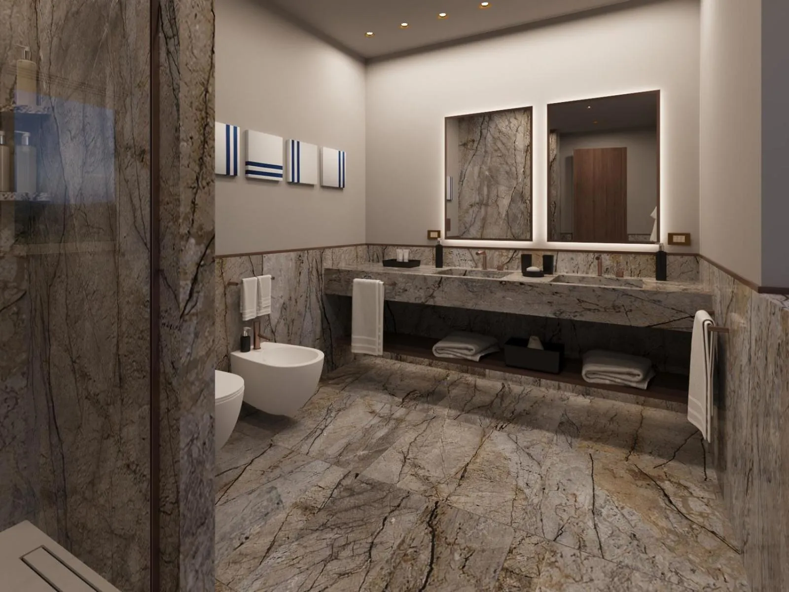 Bathroom in Gallia Palace Hotel - Relais & Châteaux