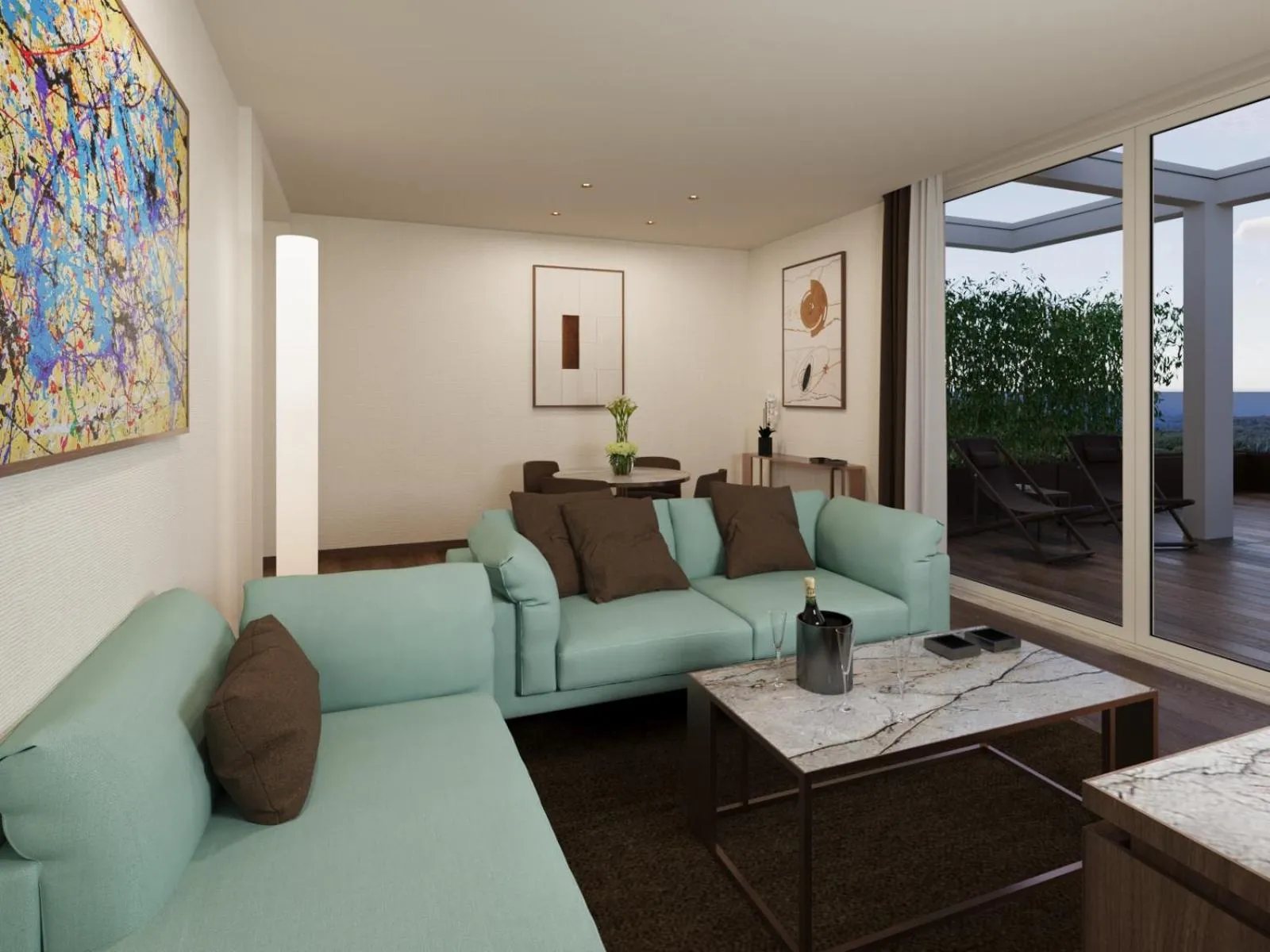 Living room in Gallia Palace Hotel - Relais & Châteaux