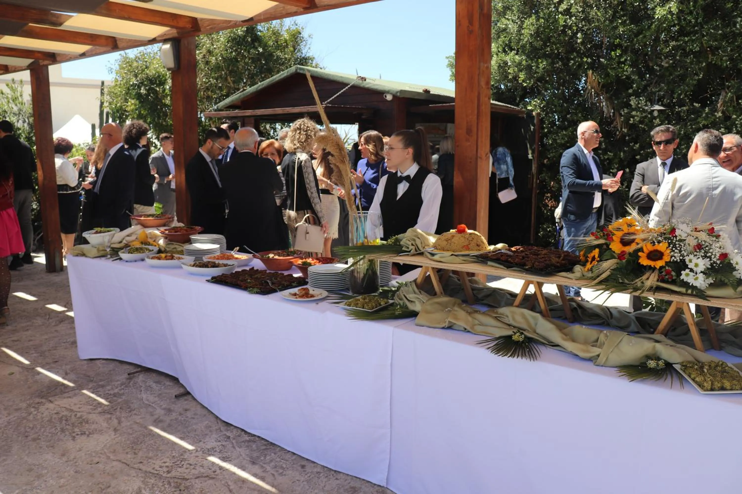 group of guests in Agriturismo Vultaggio
