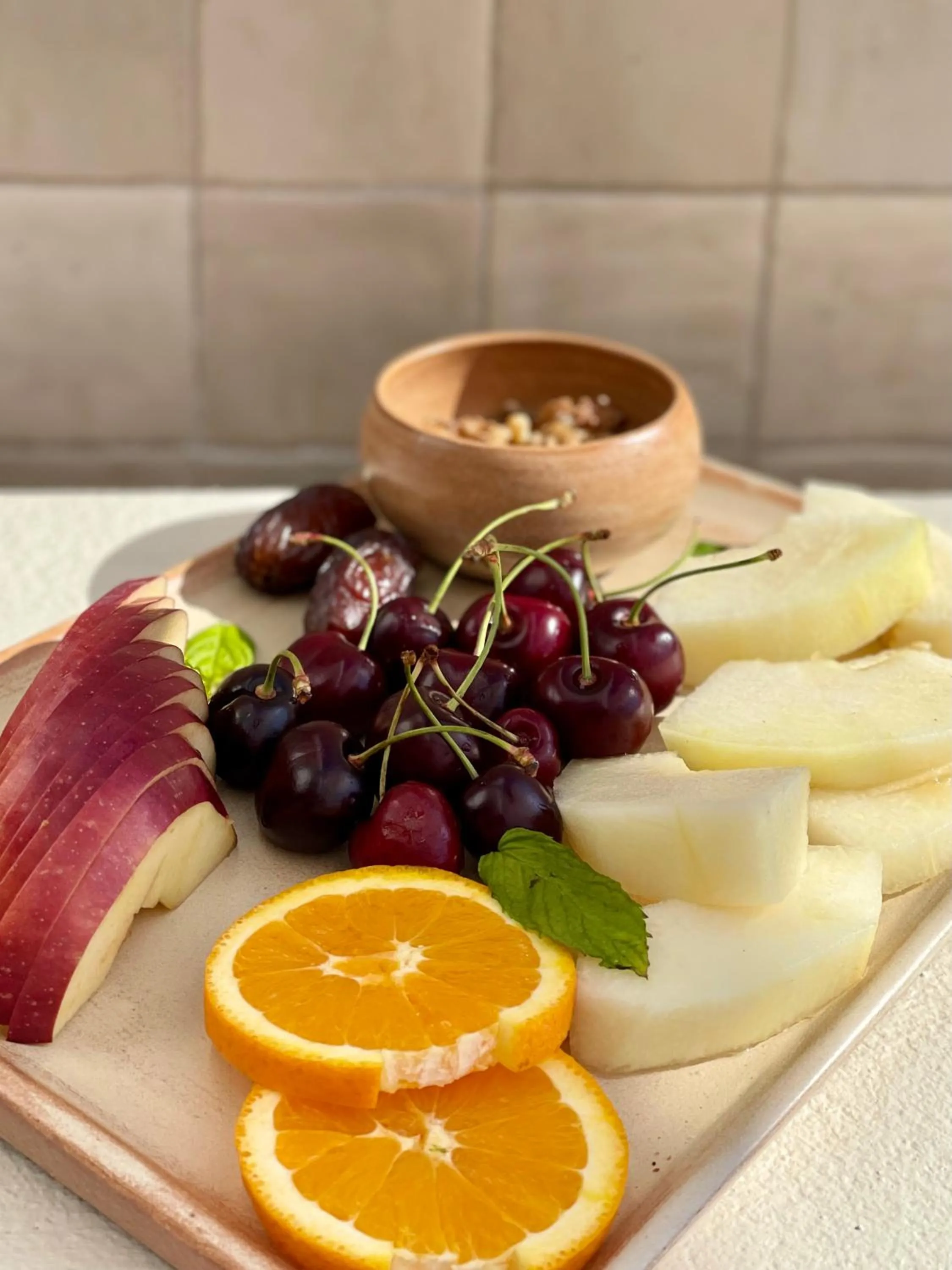 Food and drinks in Ethos Vegan Suites Fira, Santorini