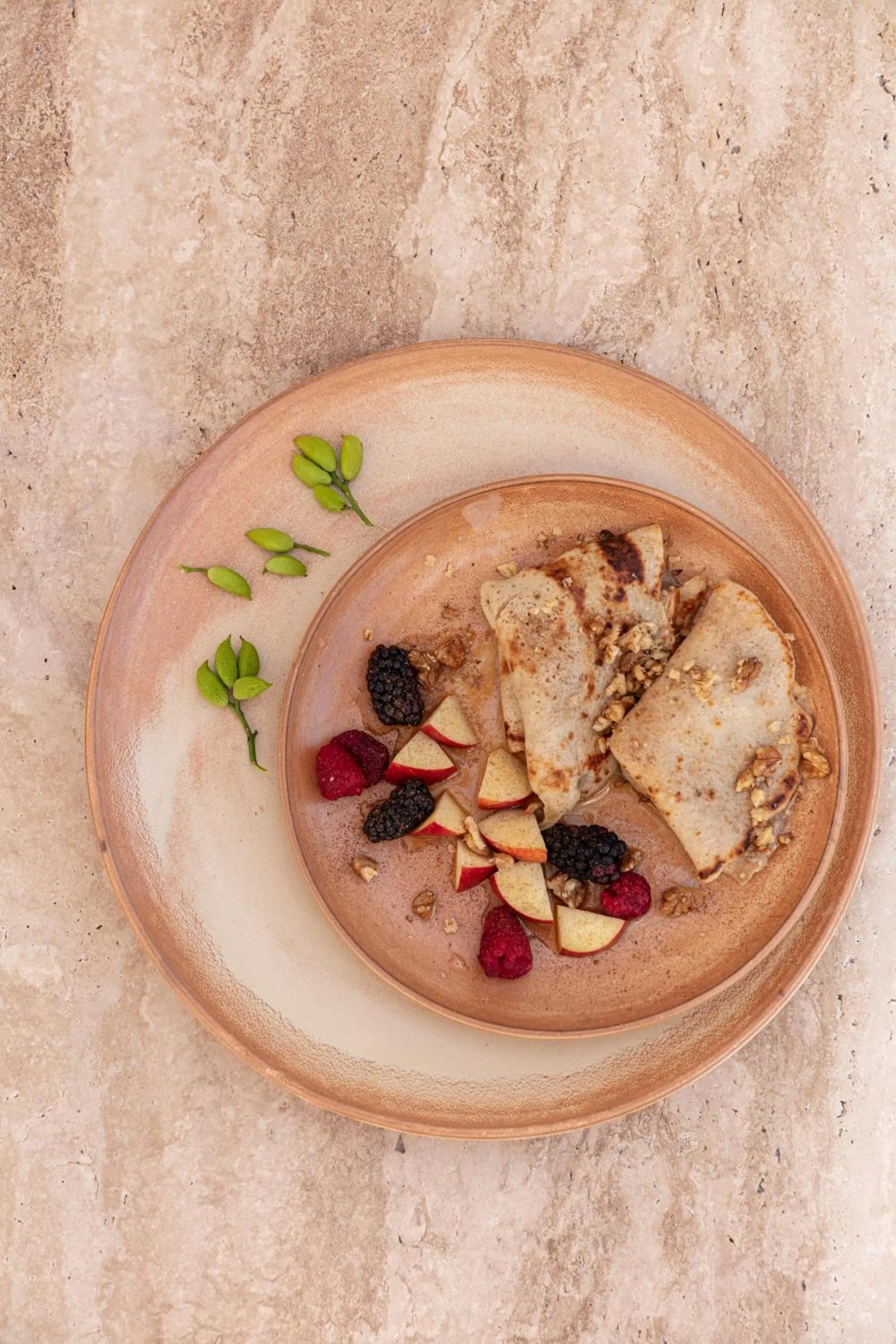 Breakfast in Ethos Vegan Suites Fira, Santorini