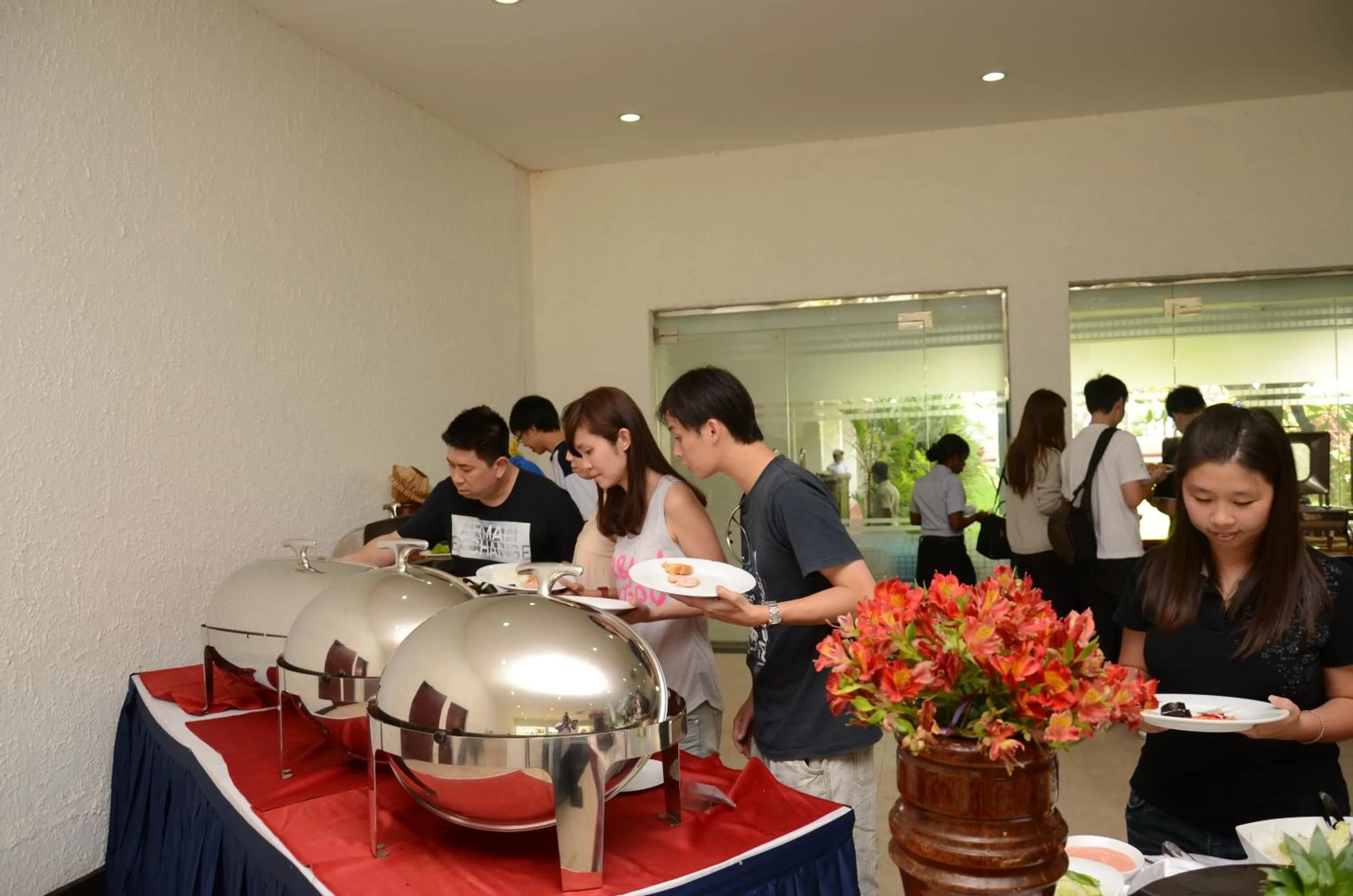 group of guests in Catamaran Beach Hotel