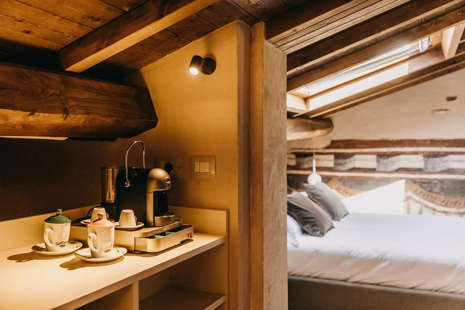 Coffee/tea facilities, Bed in Palazzo Feroci - Residenza d'epoca