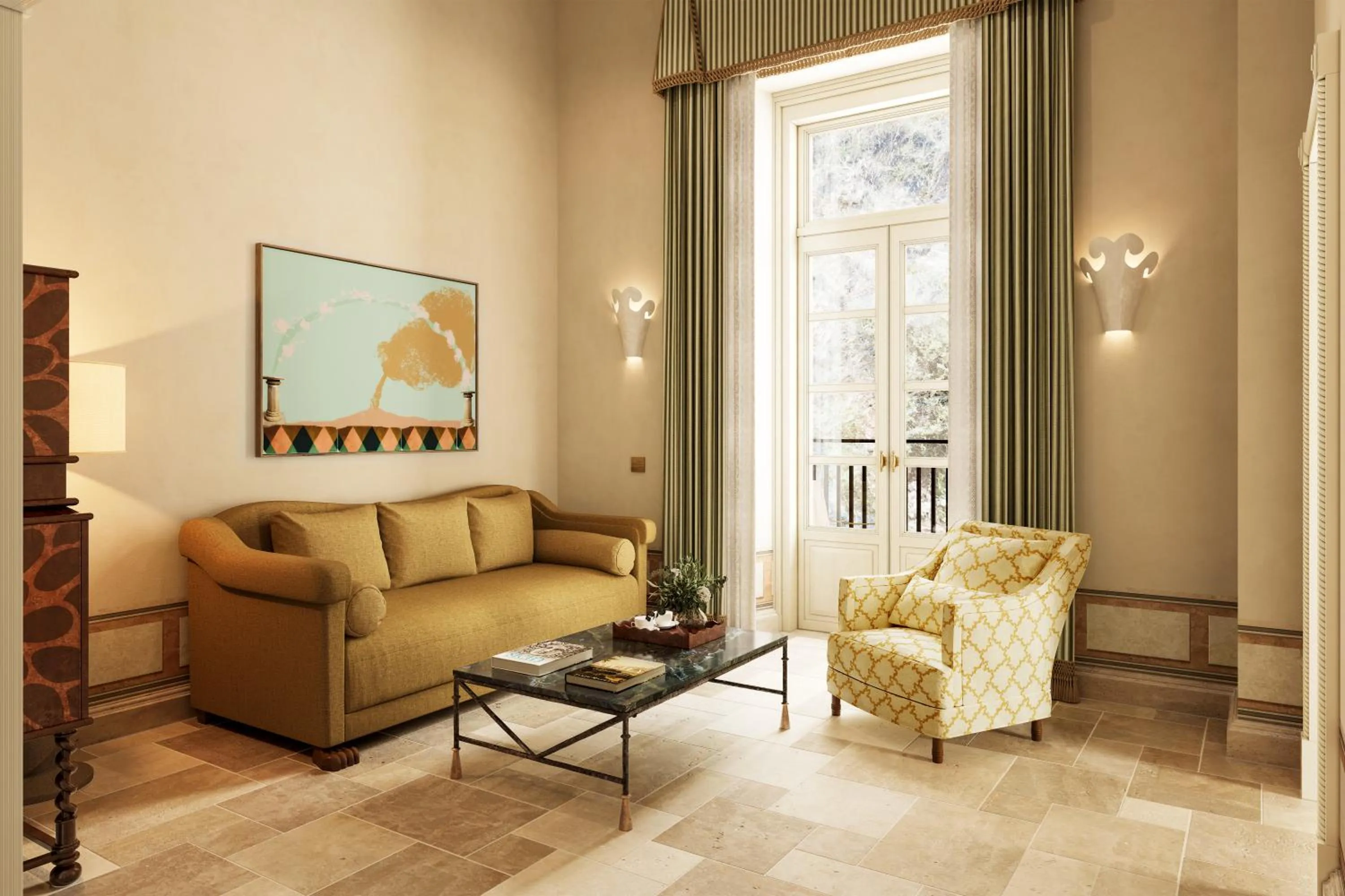 Living room in Grand Hotel Timeo, A Belmond Hotel, Taormina