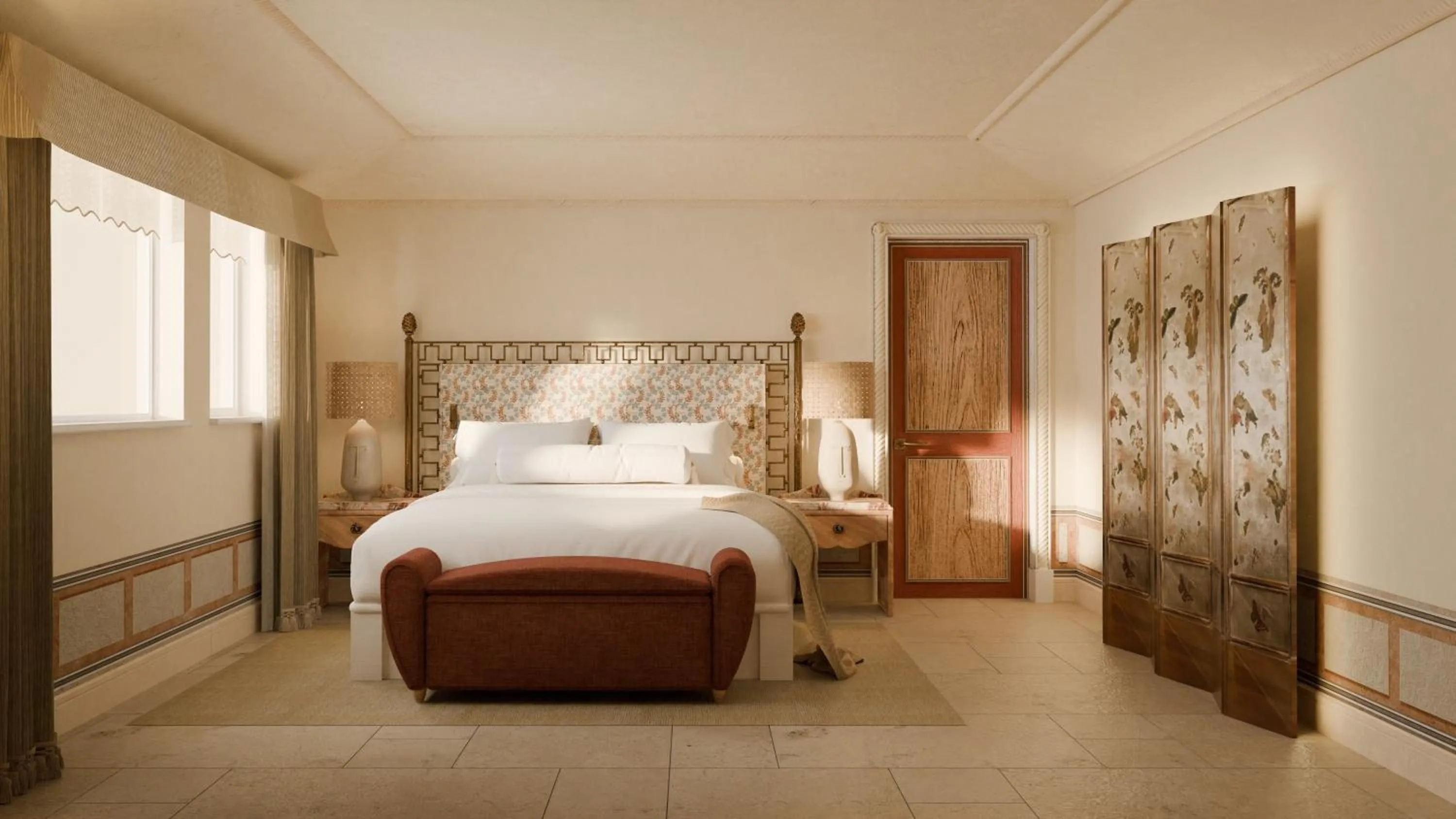 Bed in Grand Hotel Timeo, A Belmond Hotel, Taormina