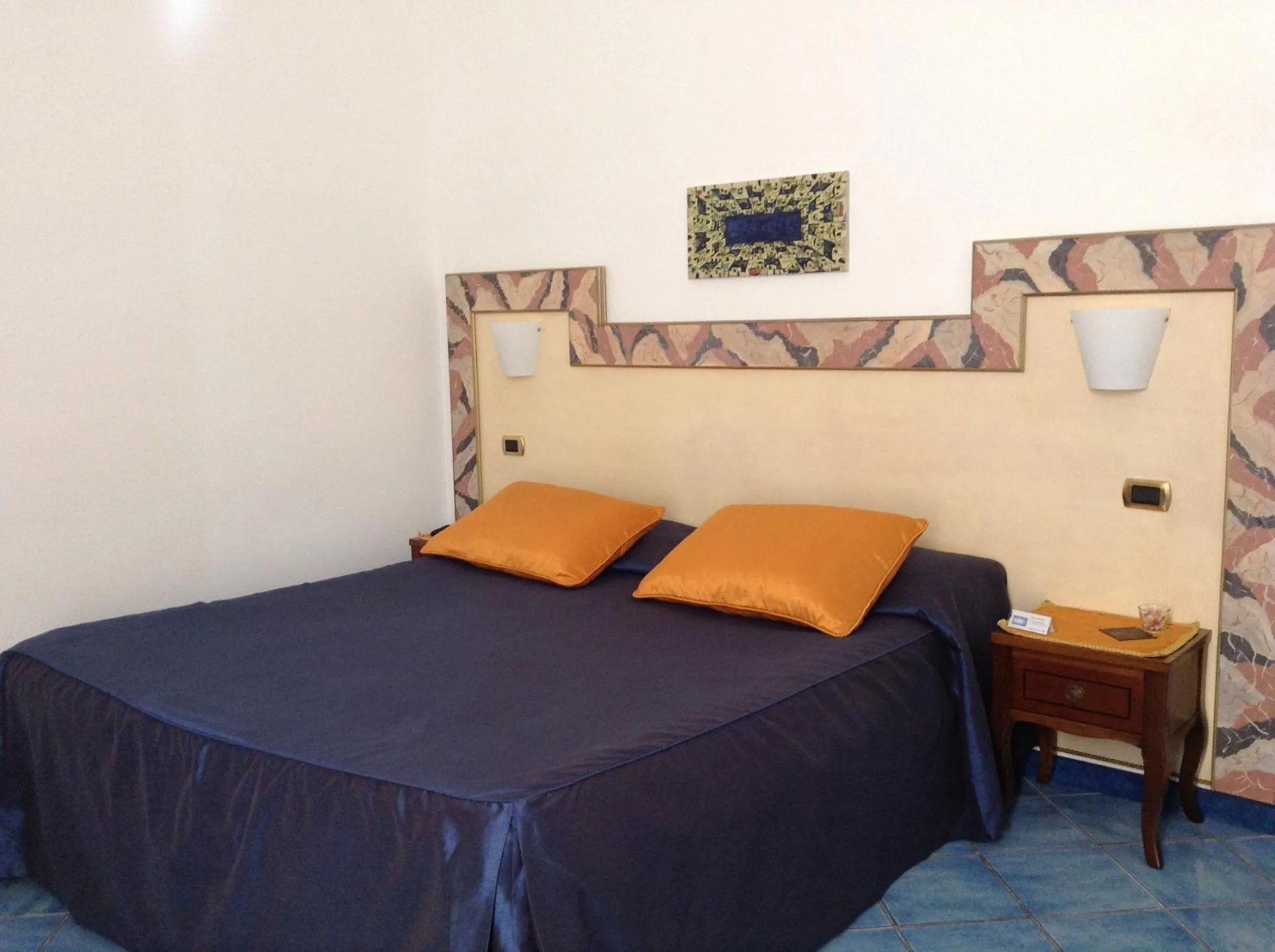 Decorative detail, Bed in Hotel Floridiana