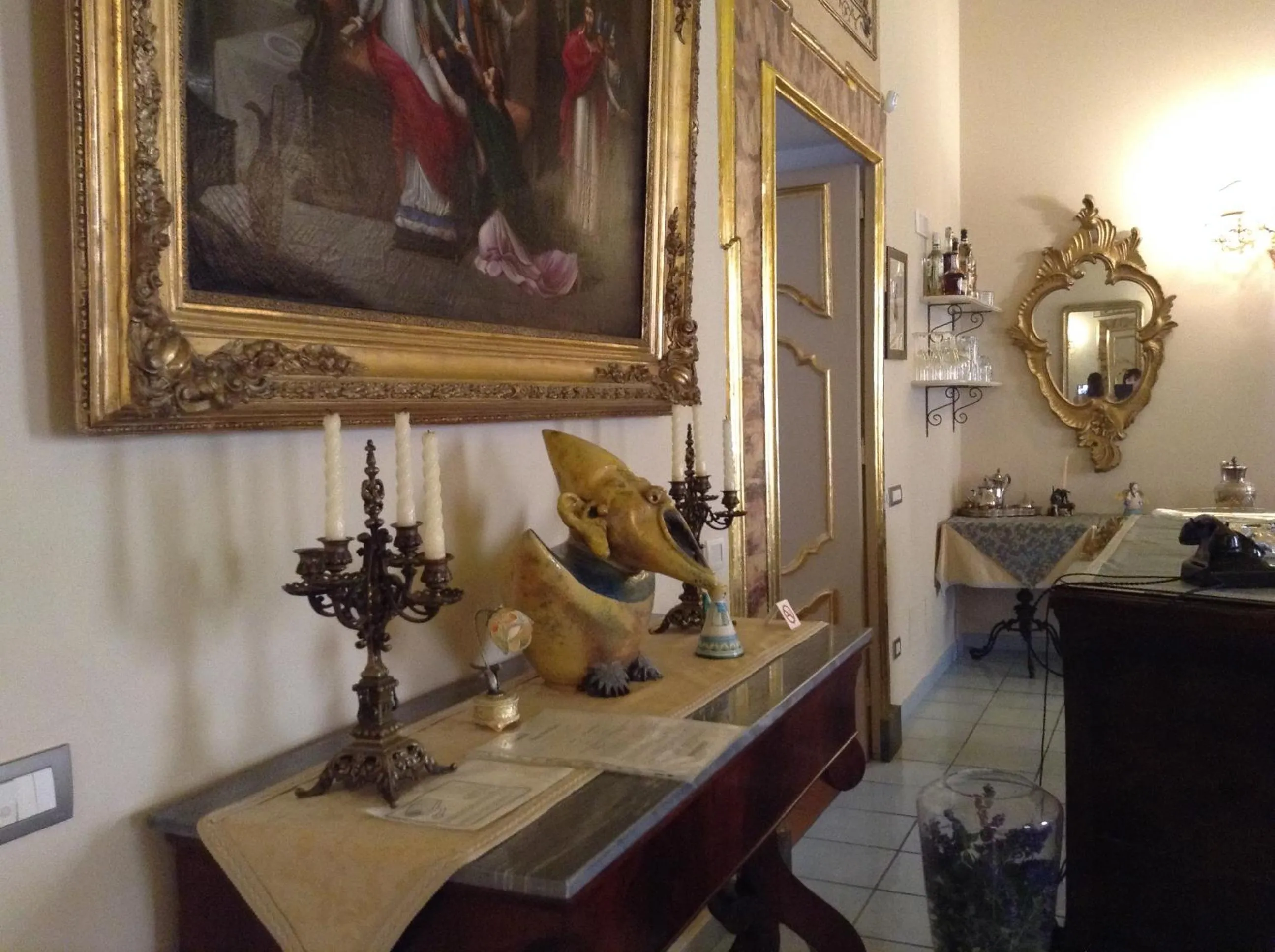 Decorative detail in Hotel Floridiana