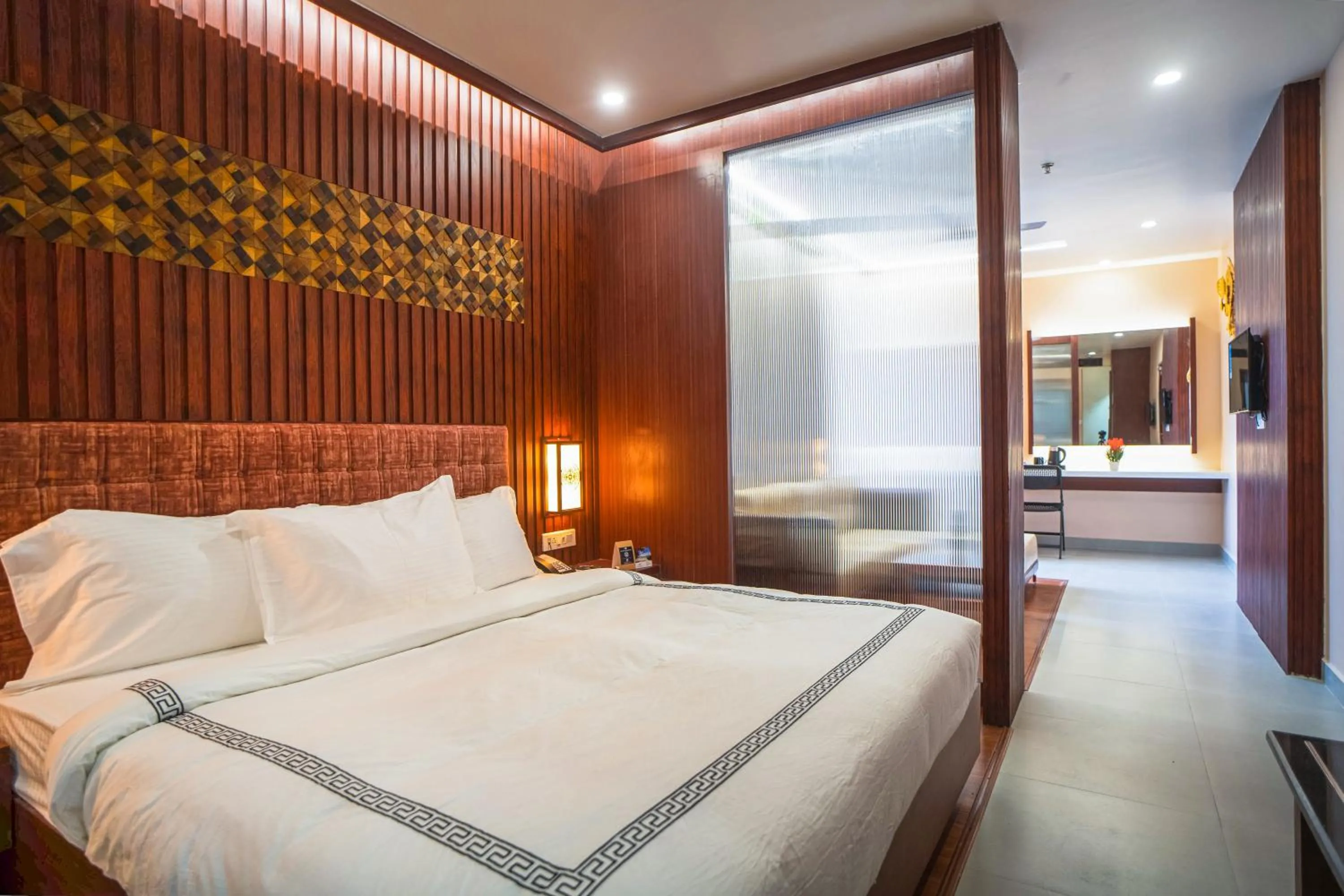 Bed in Mansha Palace