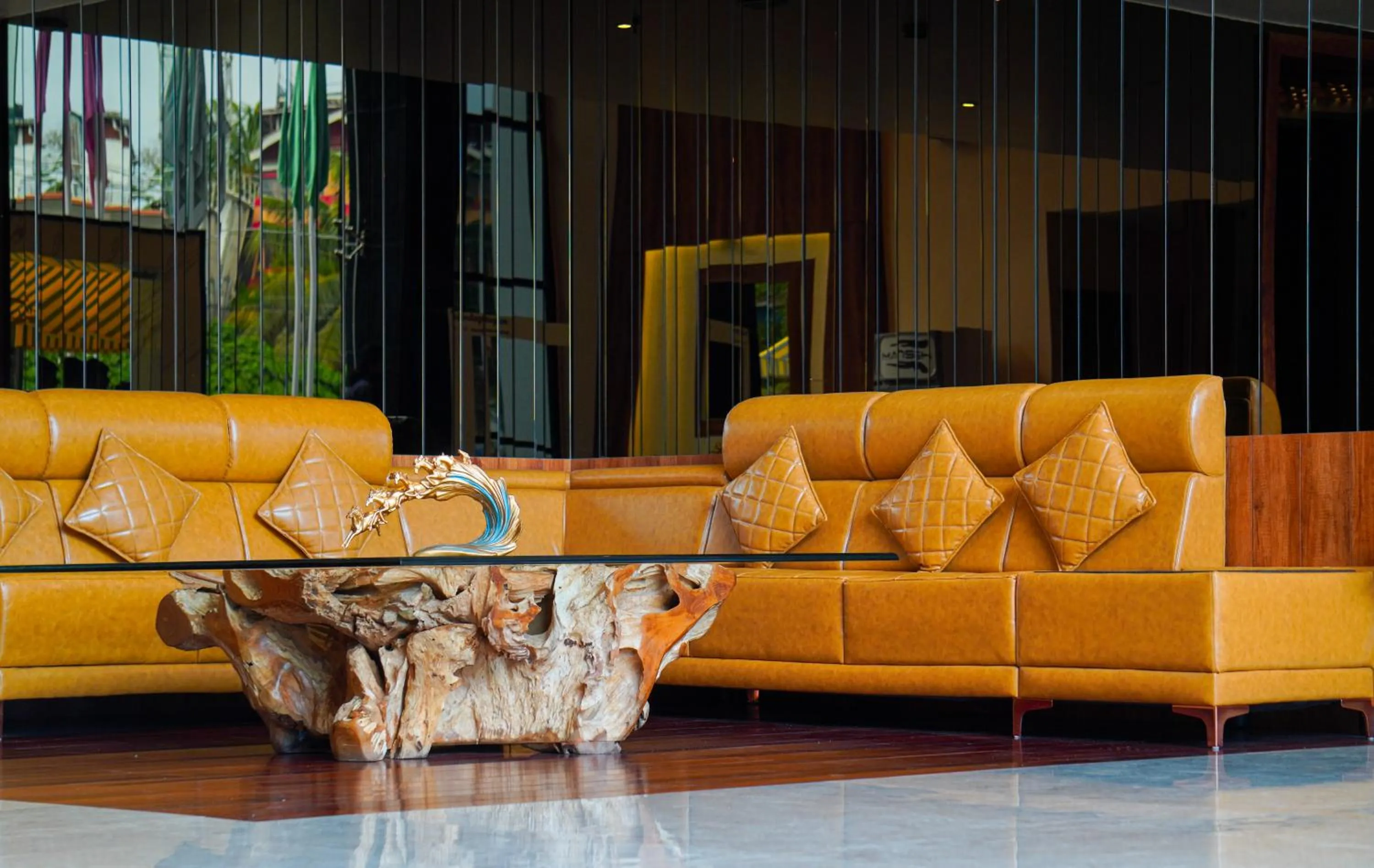 Seating area in Mansha Palace