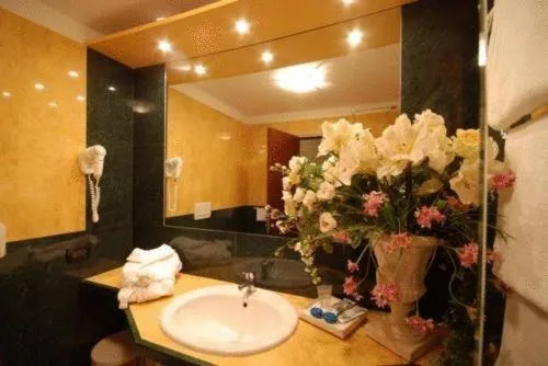 Bathroom in Domizia Palace Hotel