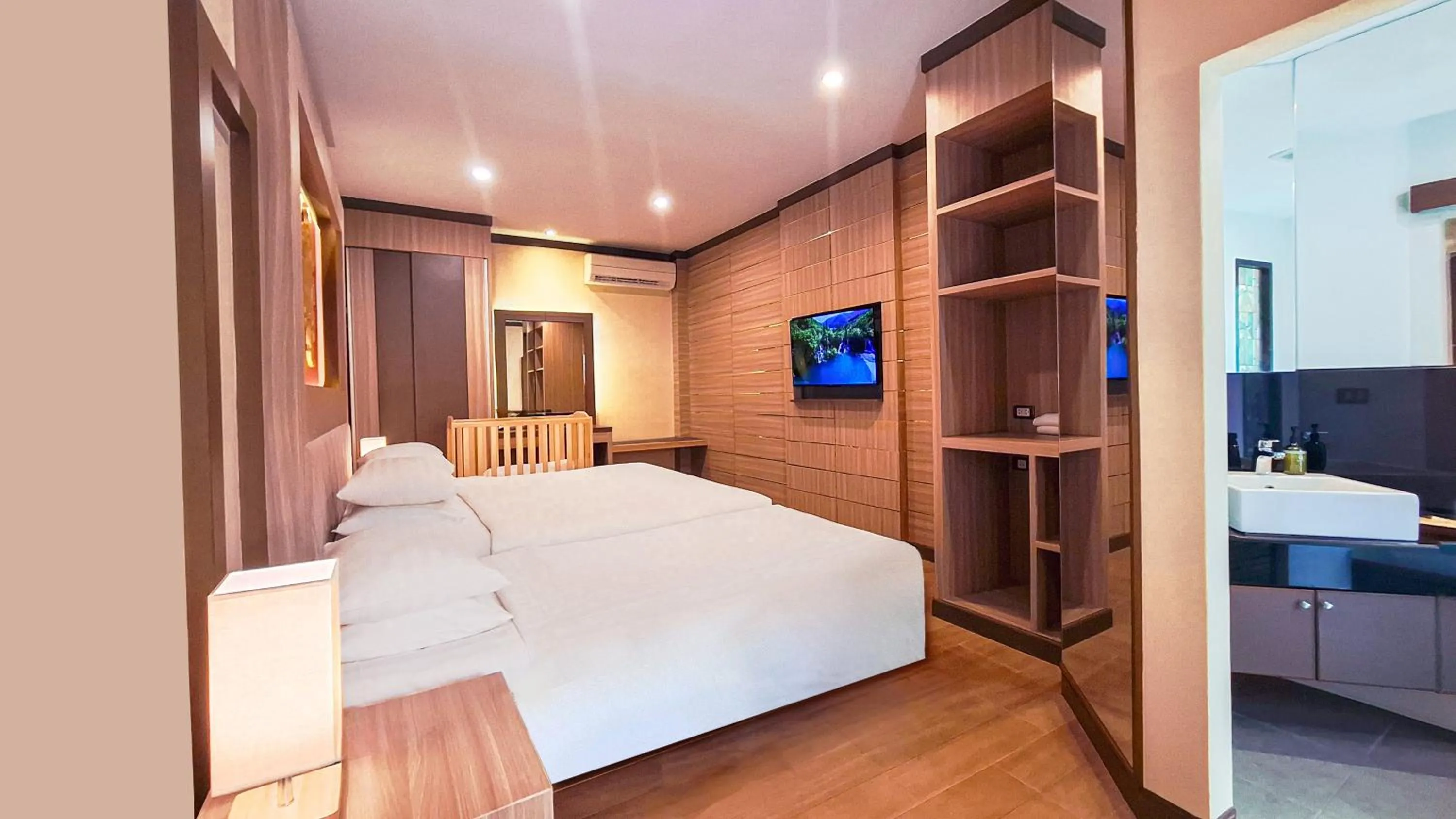 Toilet, Bed in Quality Beach Resorts and Spa Patong