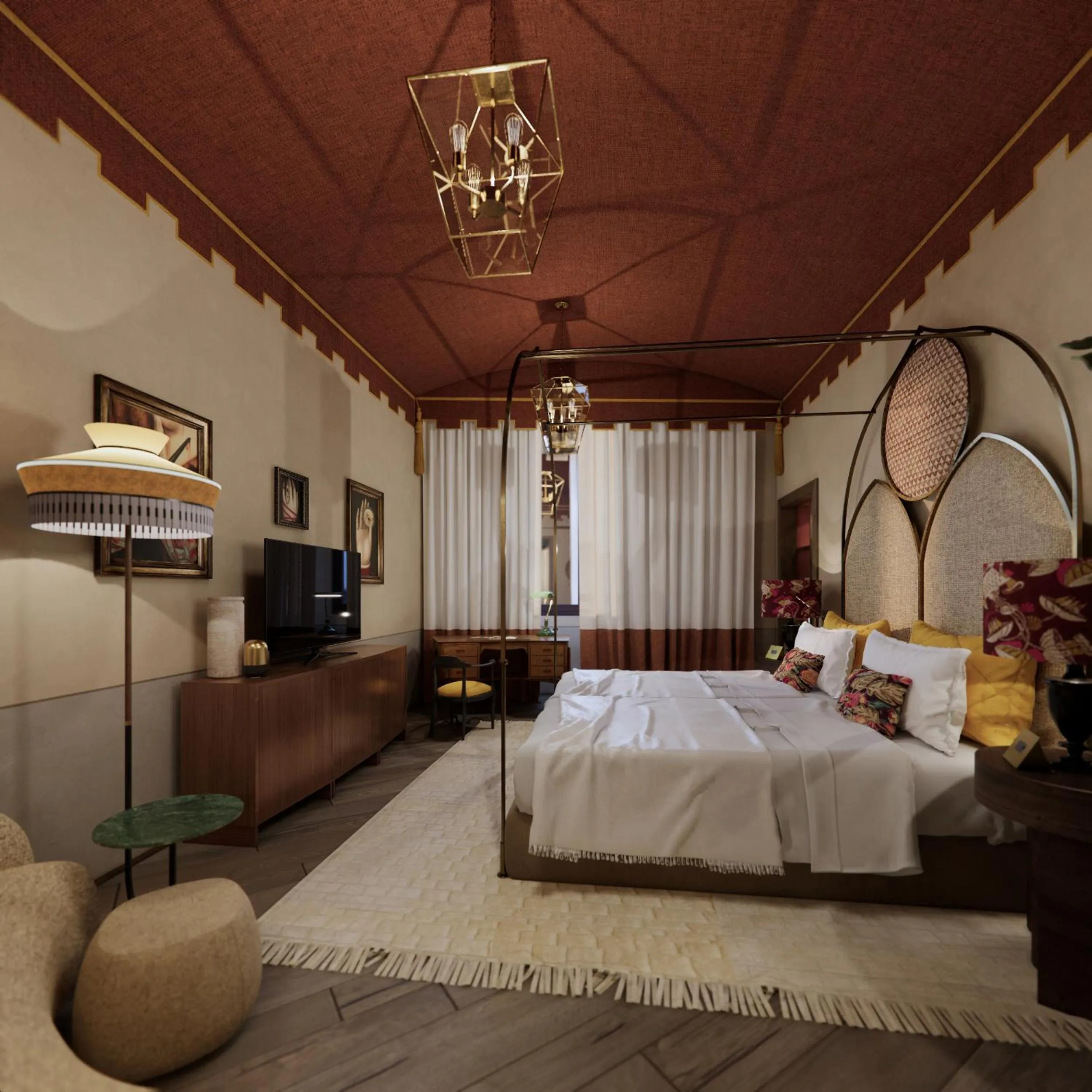 Bedroom, Bed in The James Suite Hotel Firenze 1564 - Small Luxury Hotels of the World