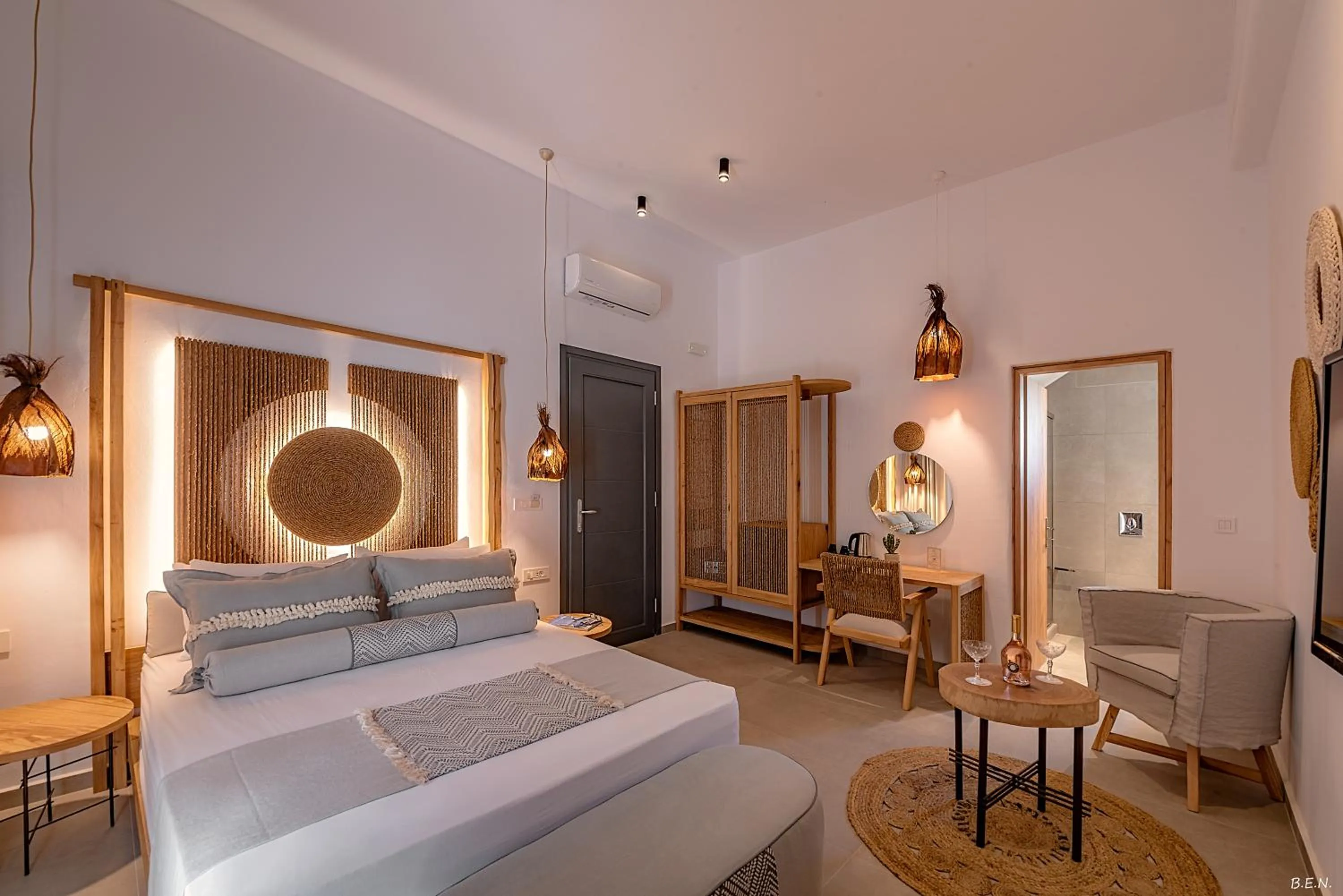 Bed in Le Palme Mykonos