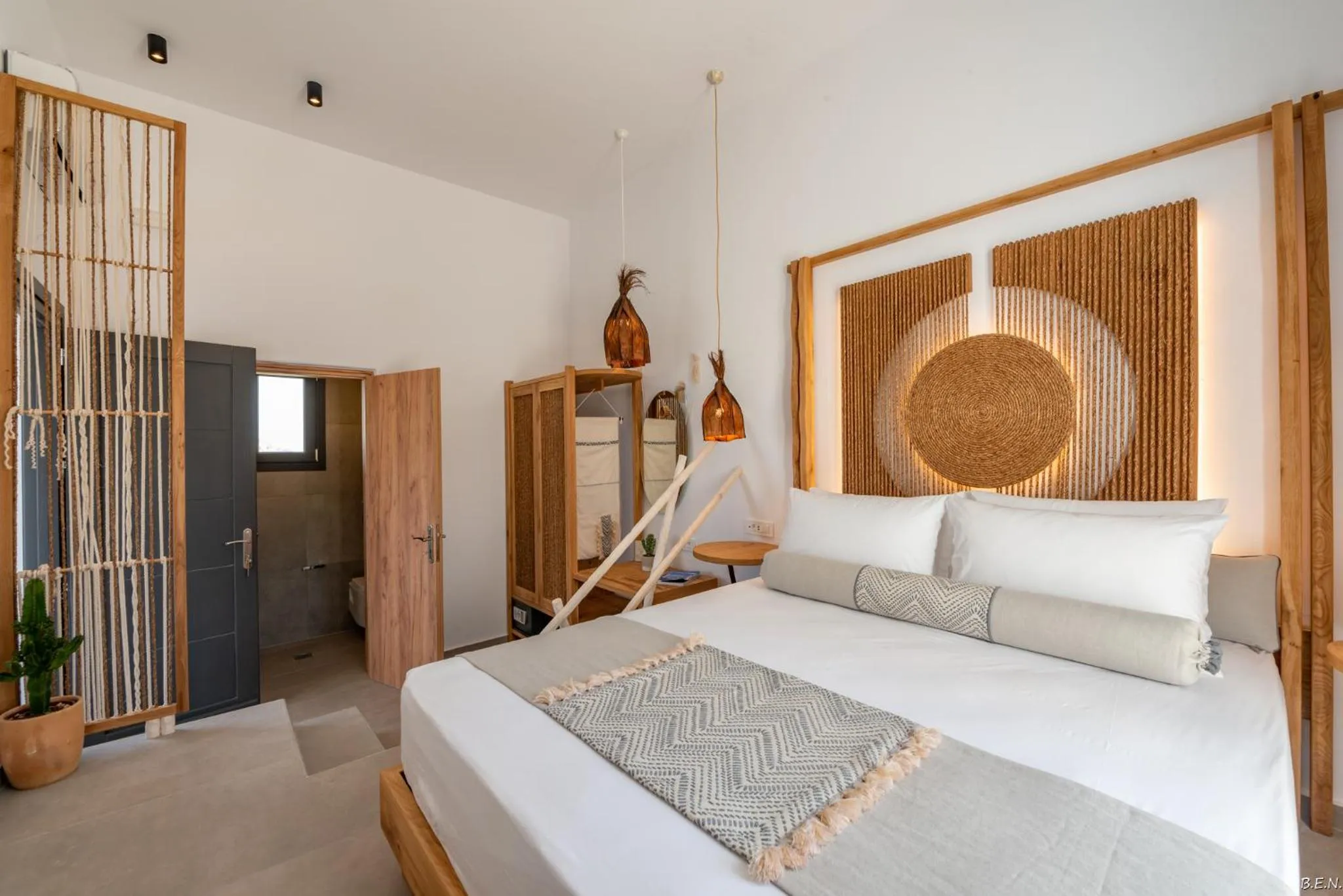 Bed in Le Palme Mykonos