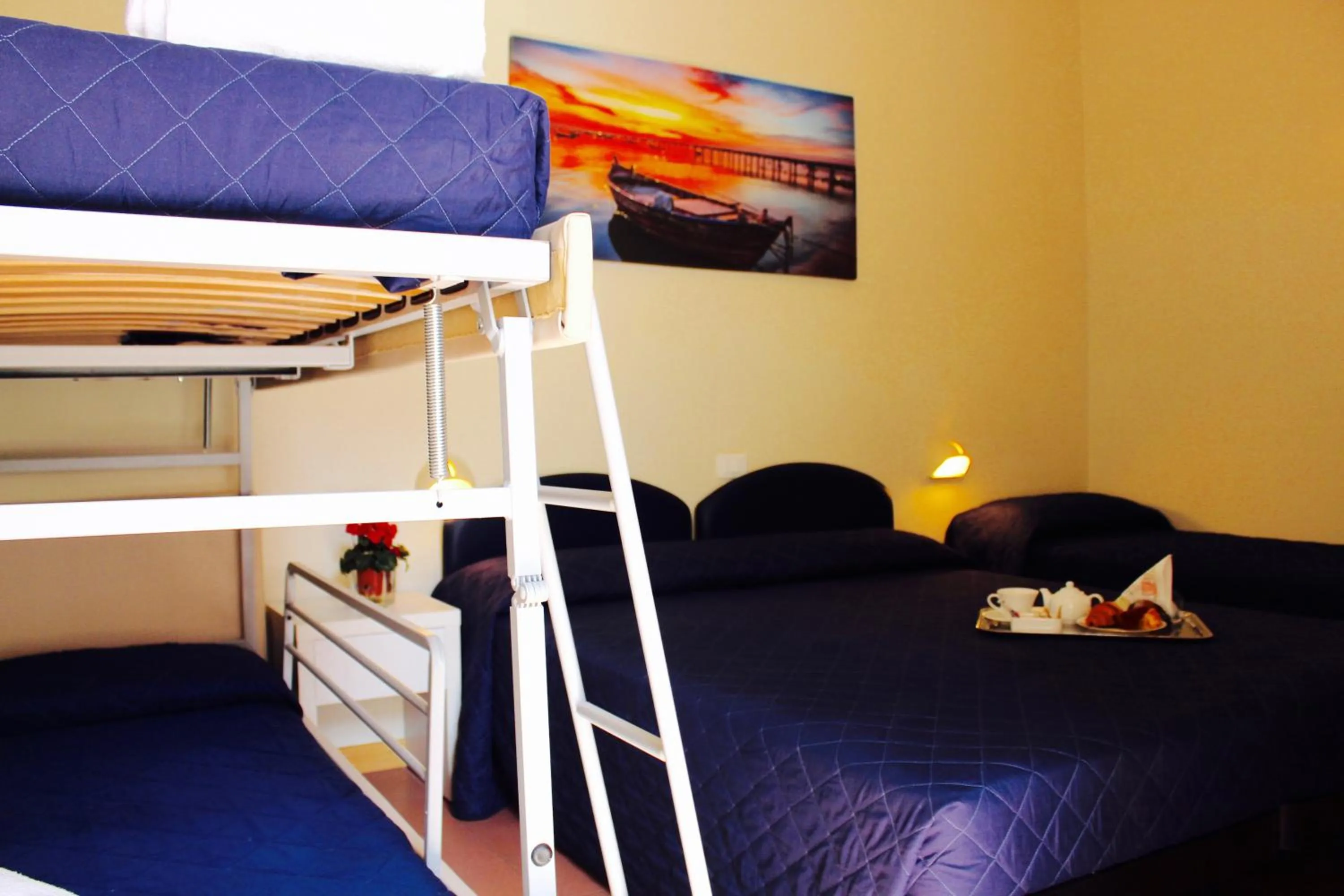 Bedroom, Bed in Hotel Fedora Rimini