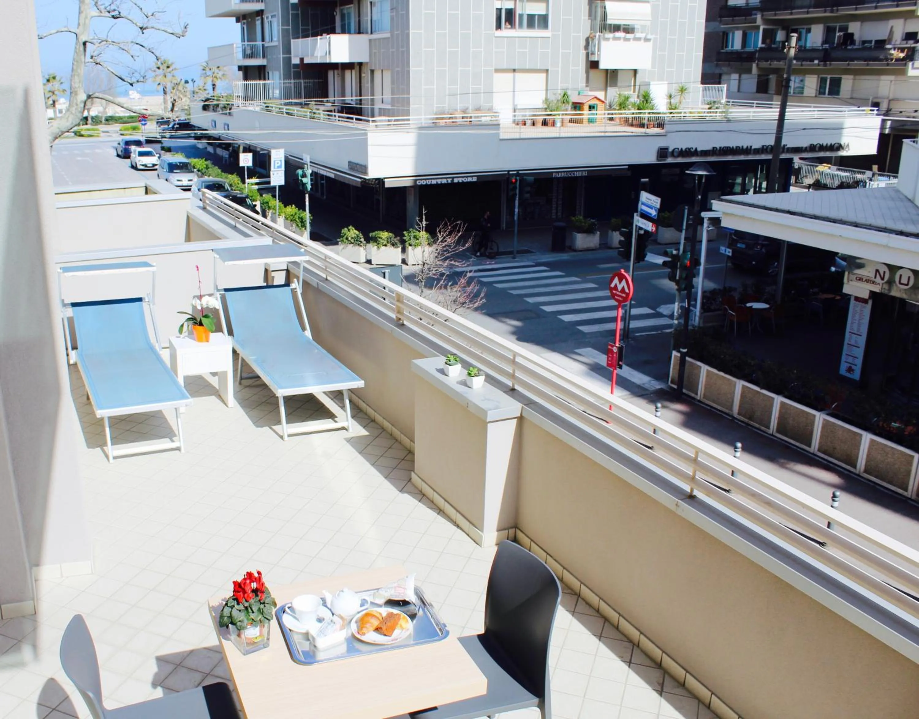 Balcony/Terrace in Hotel Fedora Rimini
