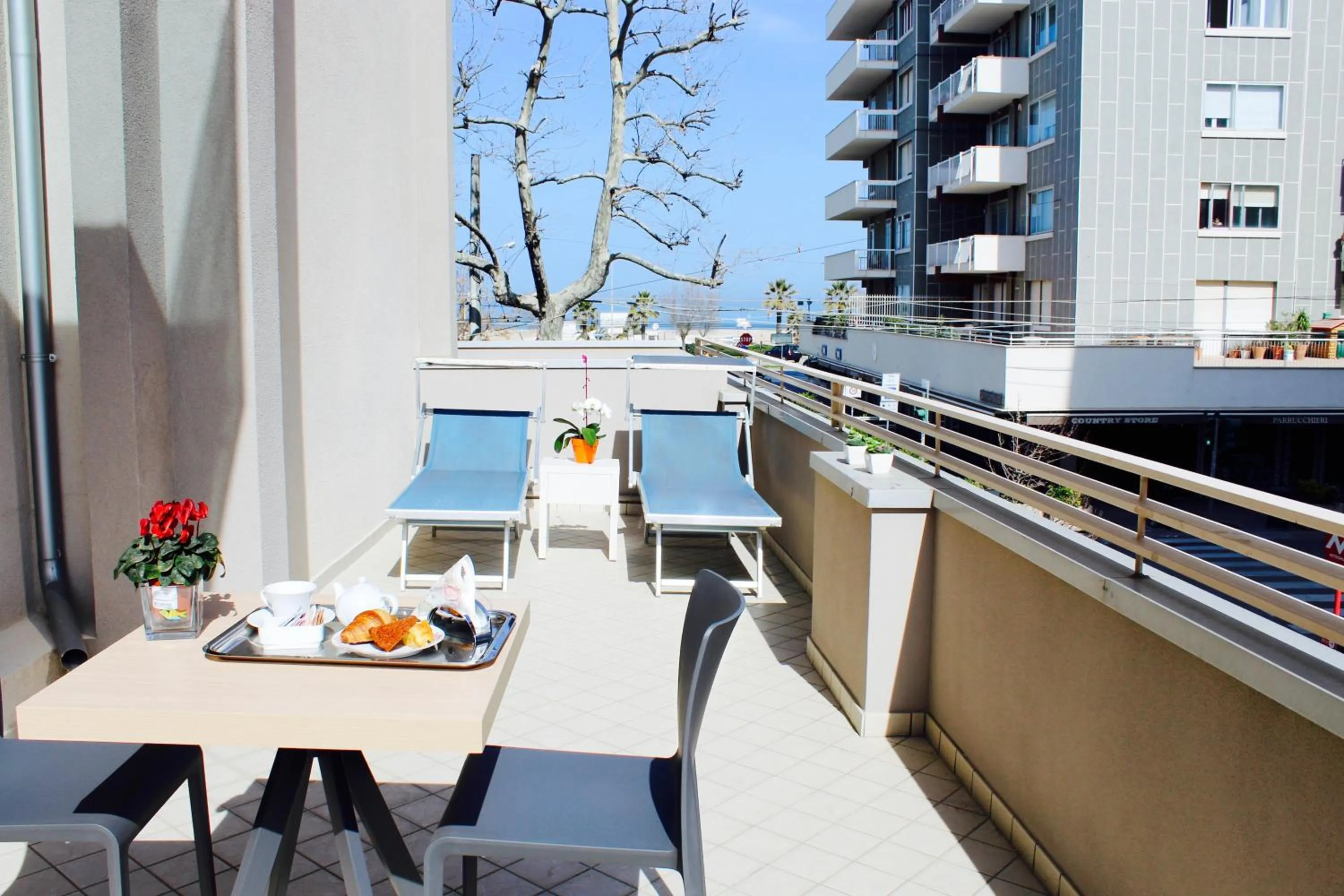 Balcony/Terrace in Hotel Fedora Rimini