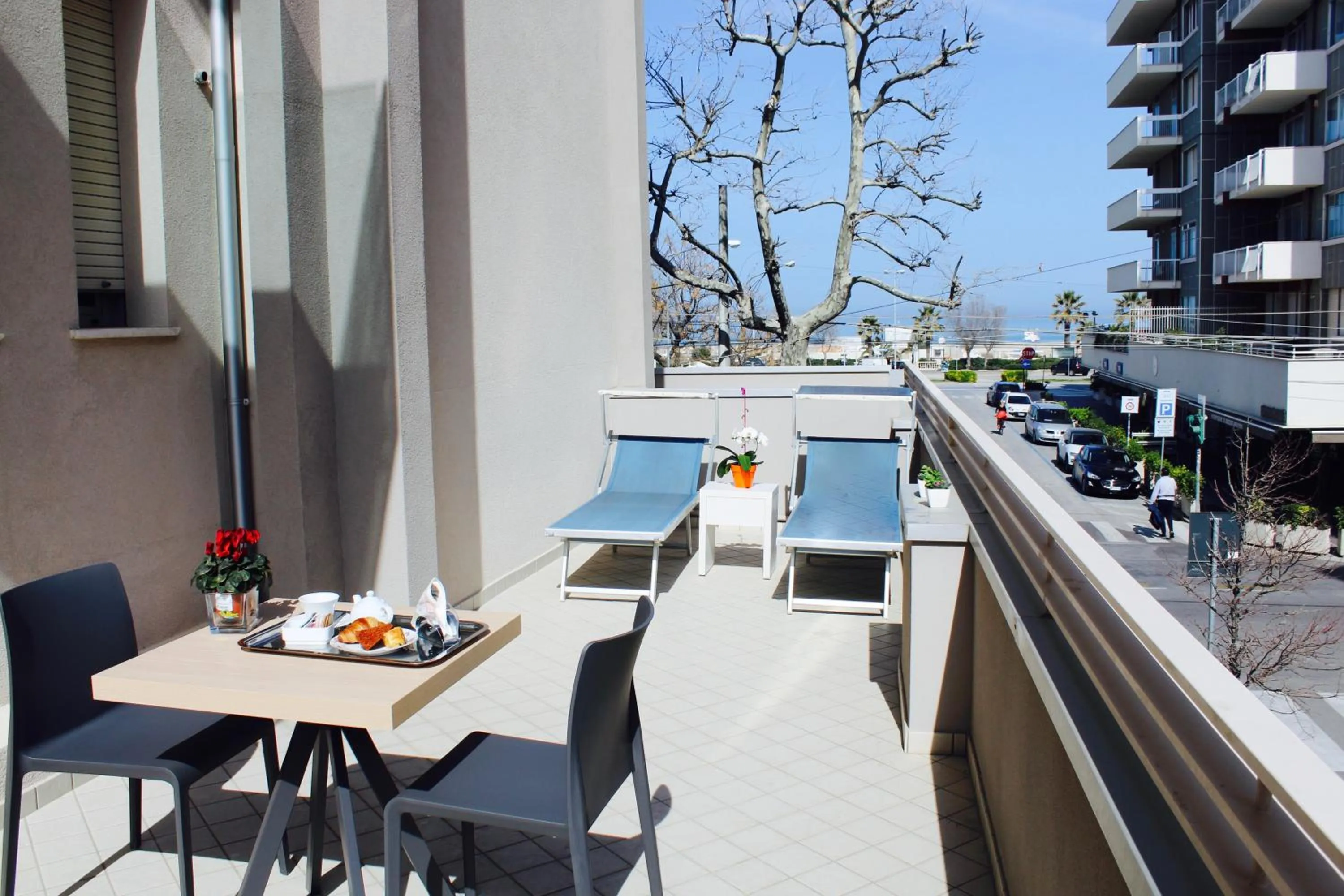 Balcony/Terrace in Hotel Fedora Rimini