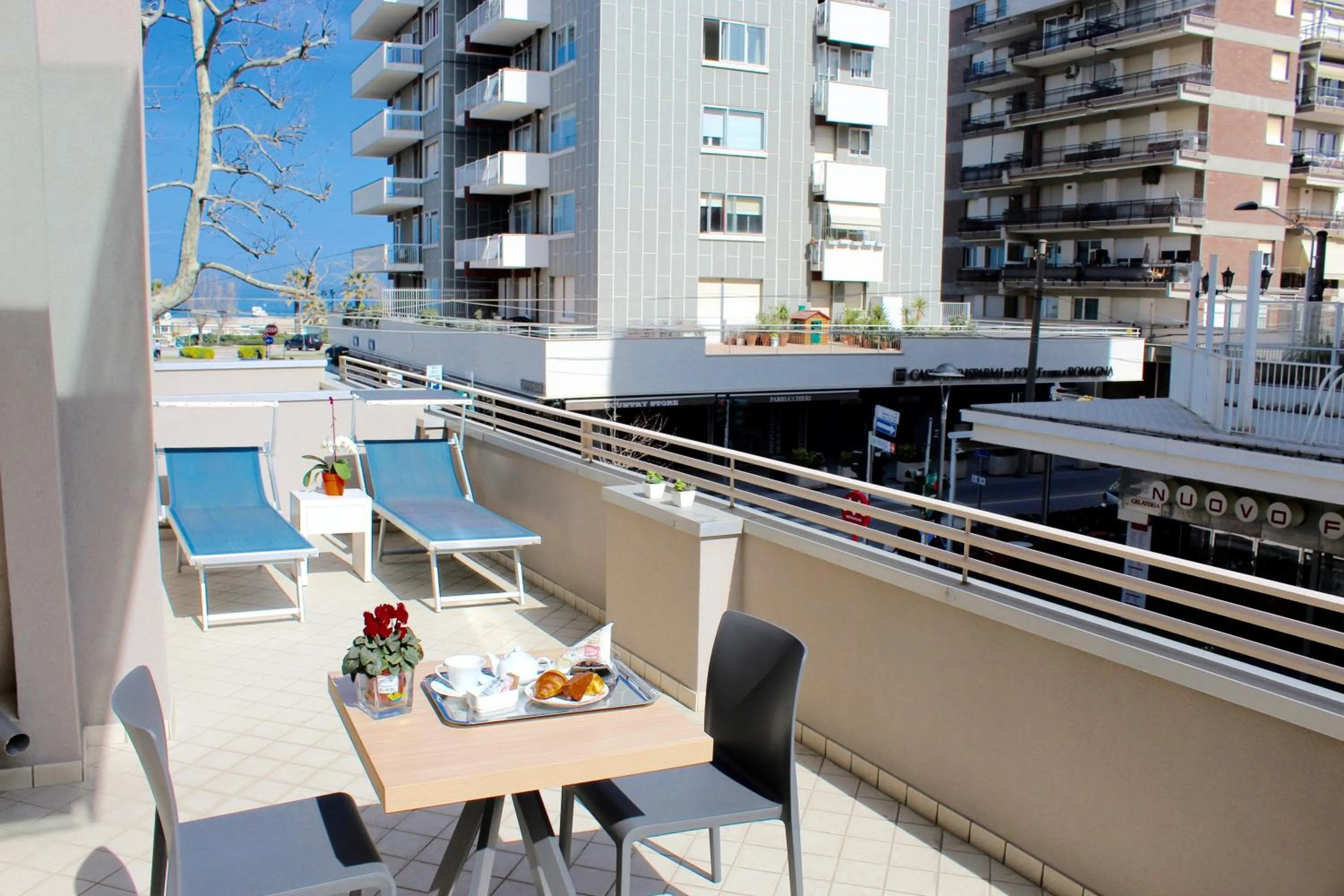 Balcony/Terrace in Hotel Fedora Rimini