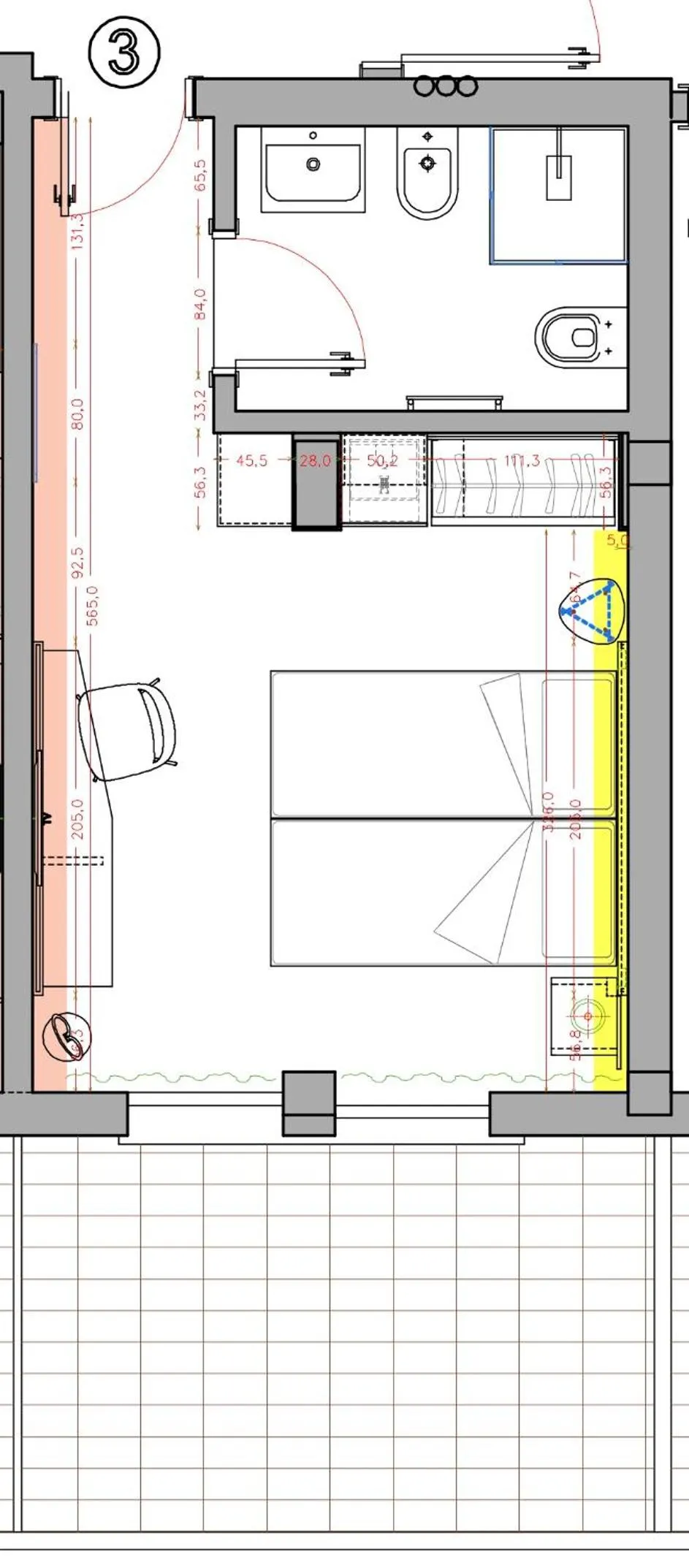 Floor plan in Alla Pergola