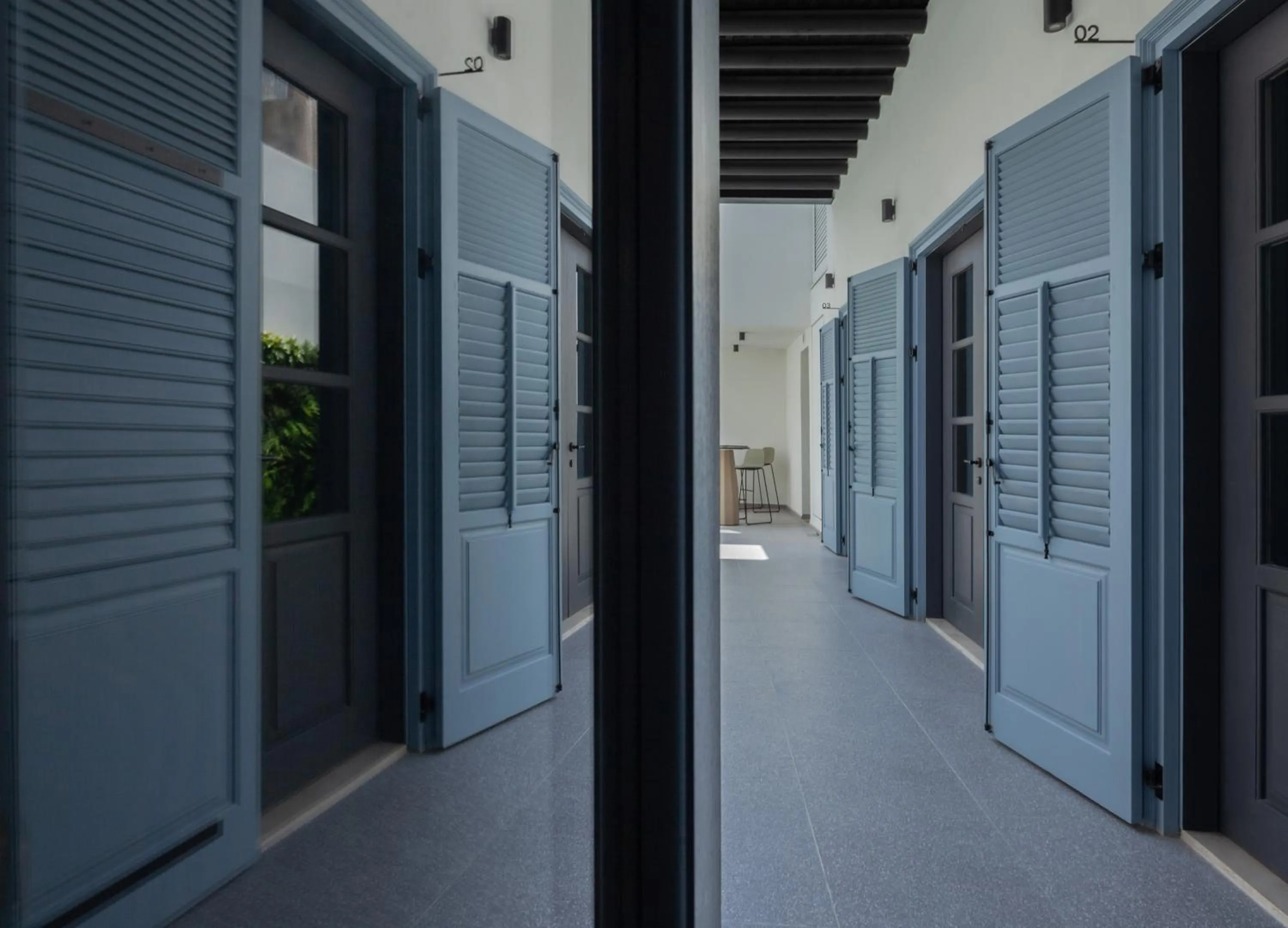 Inner courtyard view in The Sendal Boutique Hotel