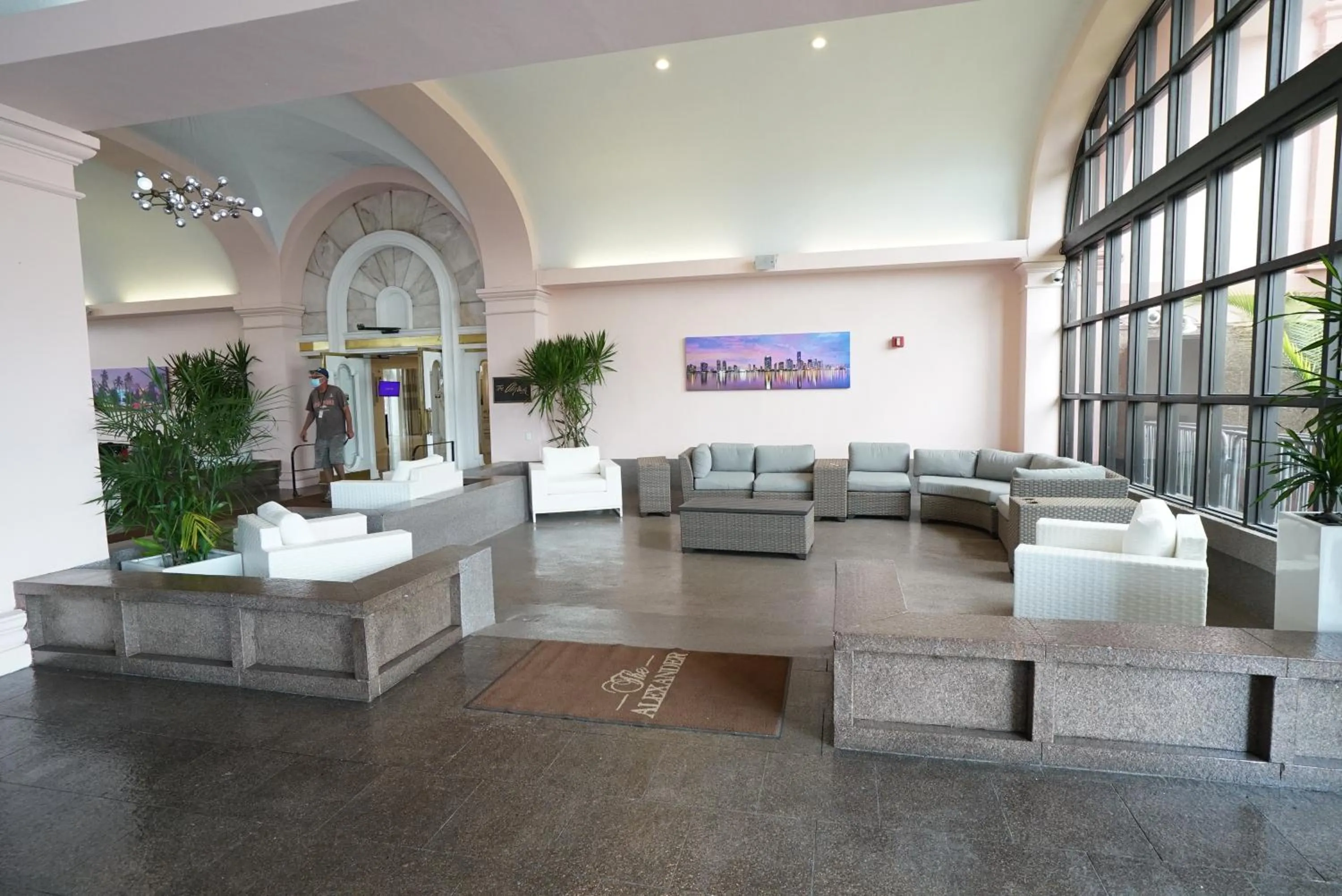 Seating area in Deluxe Apartments by South Florida Vacations