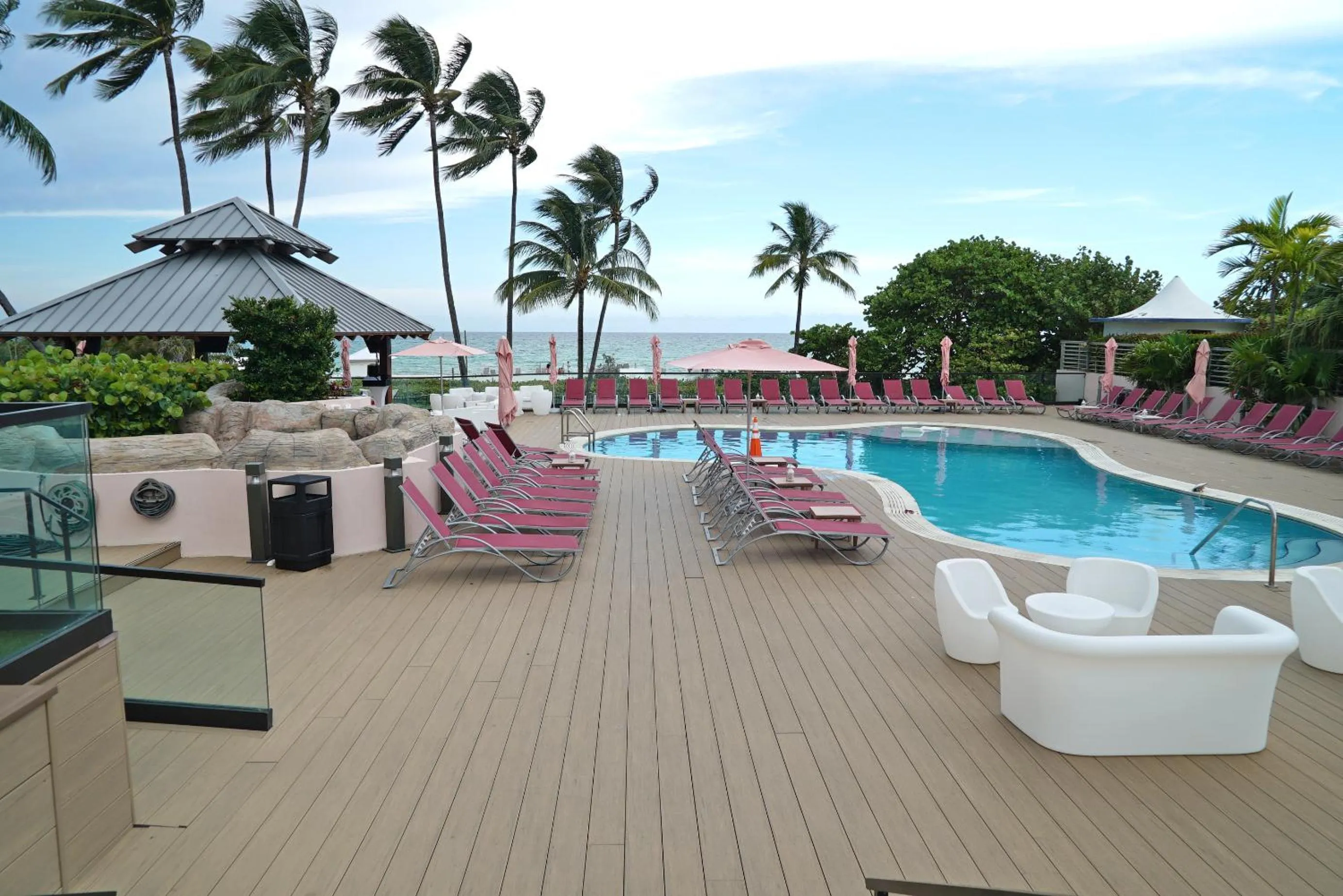 Swimming pool in Deluxe Apartments by South Florida Vacations