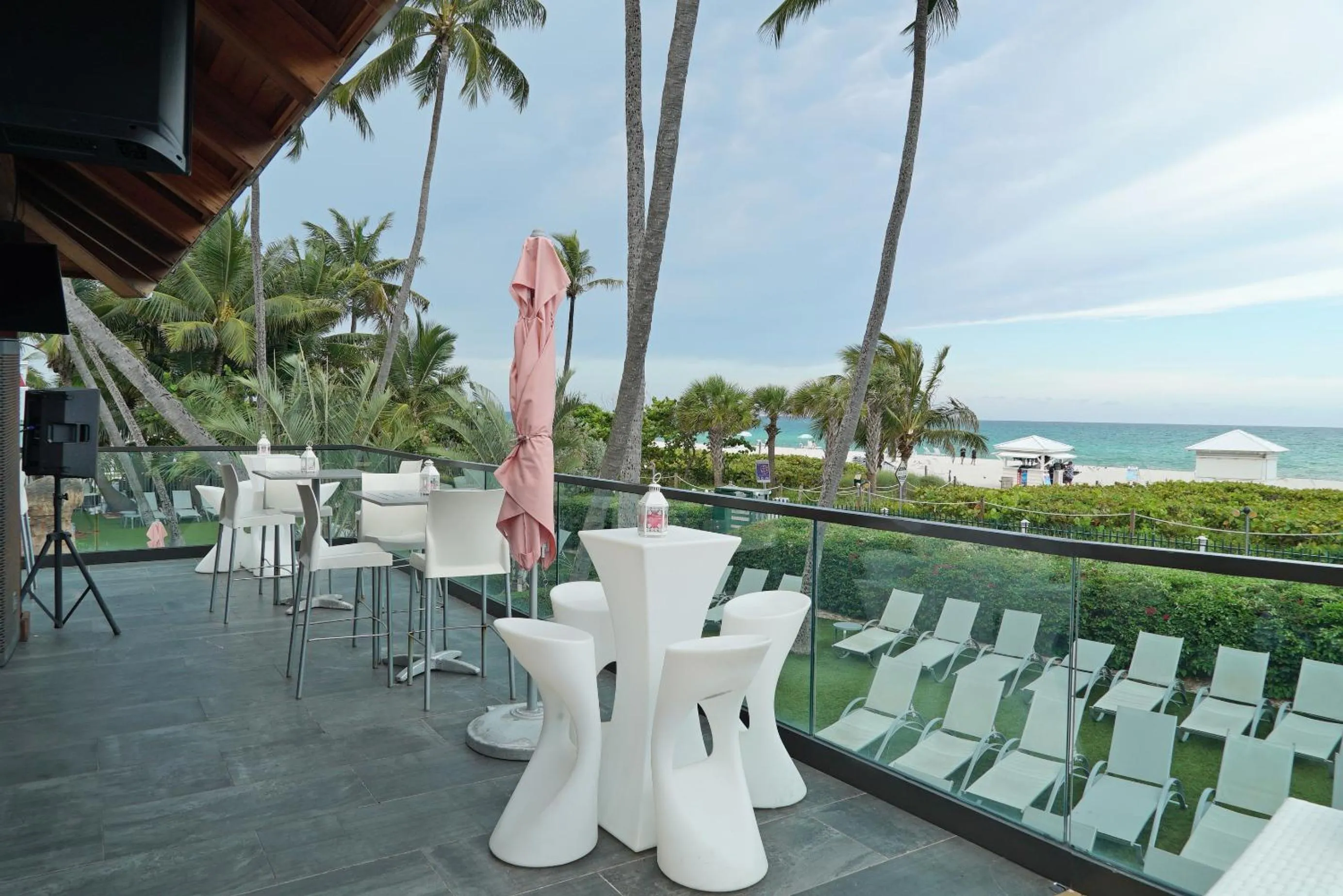 sunbed in Deluxe Apartments by South Florida Vacations