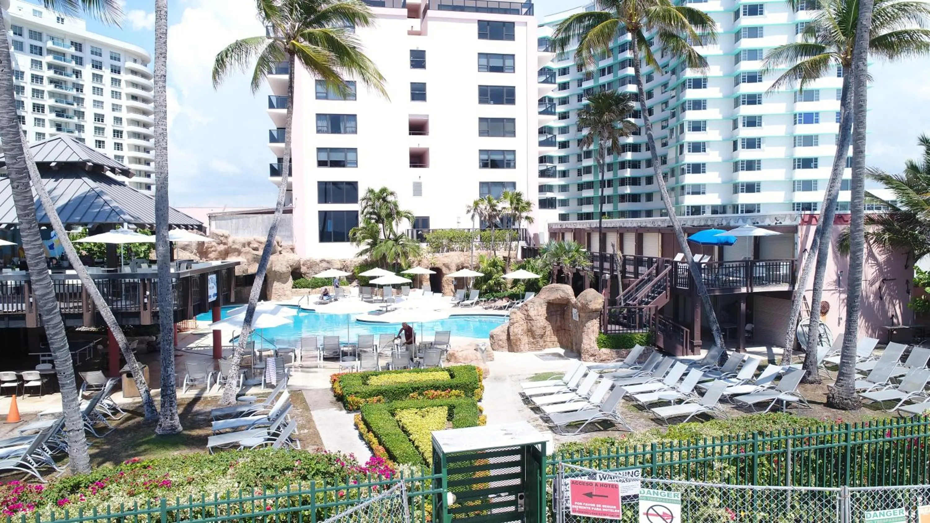 Swimming pool in Deluxe Apartments by South Florida Vacations