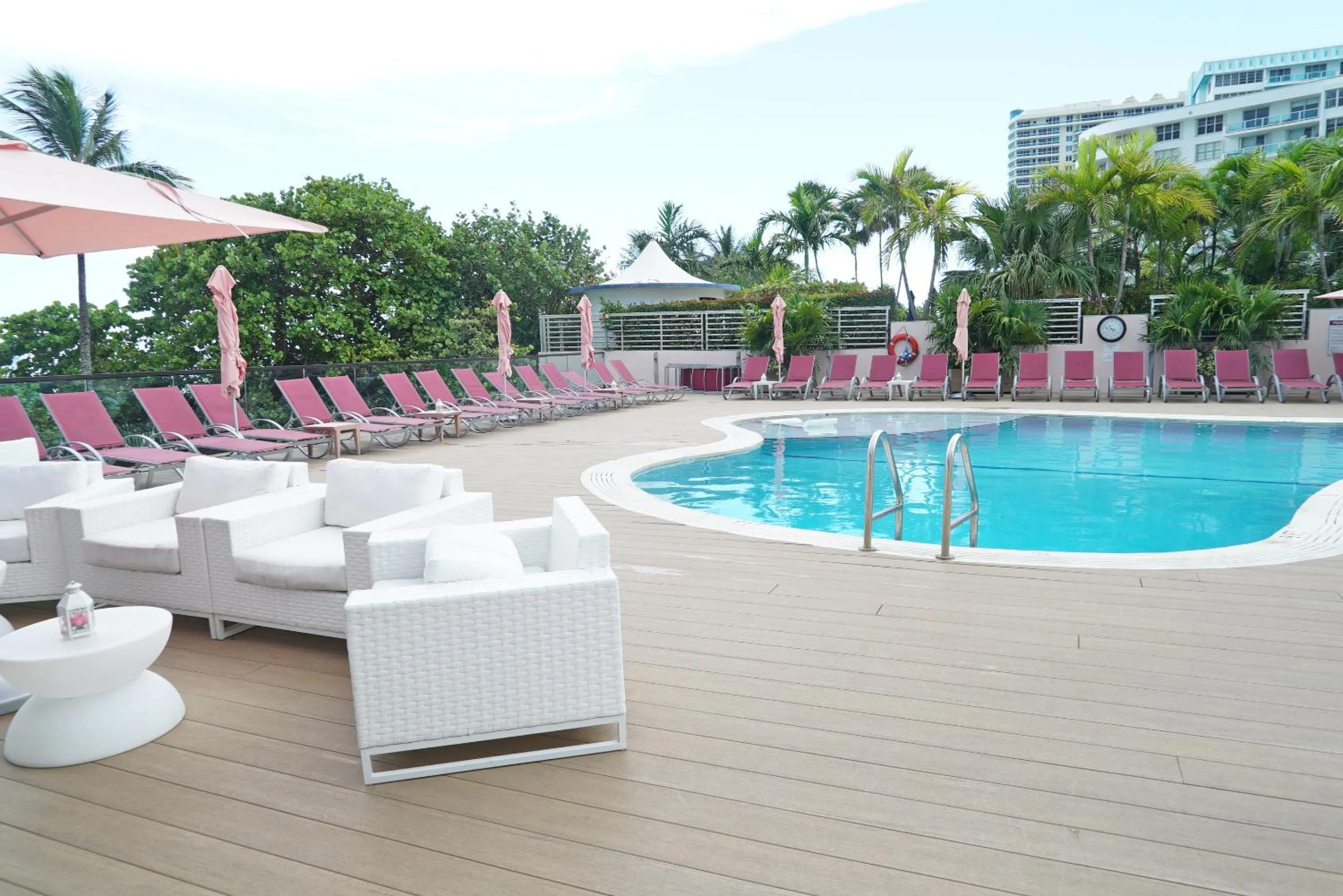 Swimming pool in Deluxe Apartments by South Florida Vacations