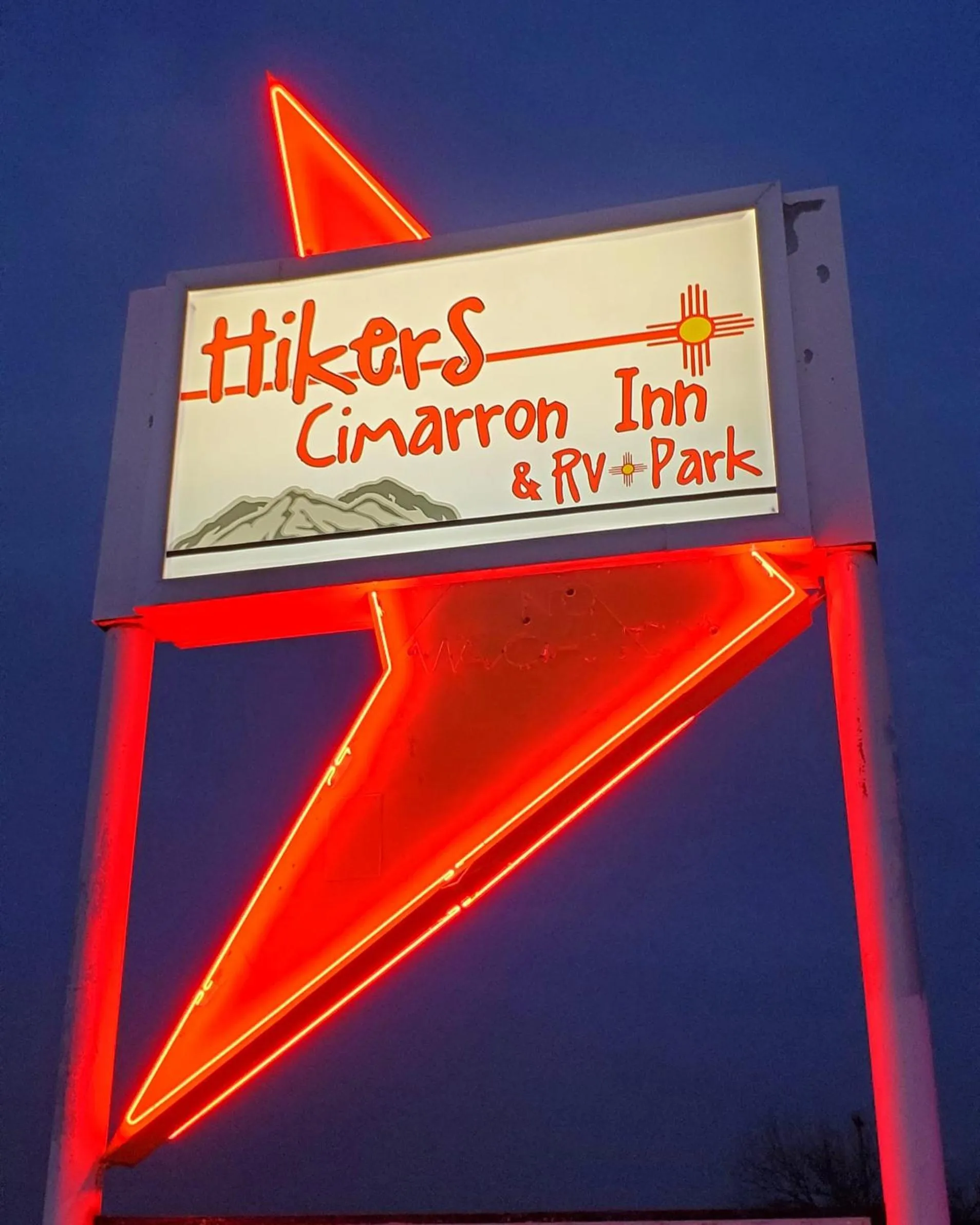 Property logo or sign in Hikers Cimarron Inn & RV Park