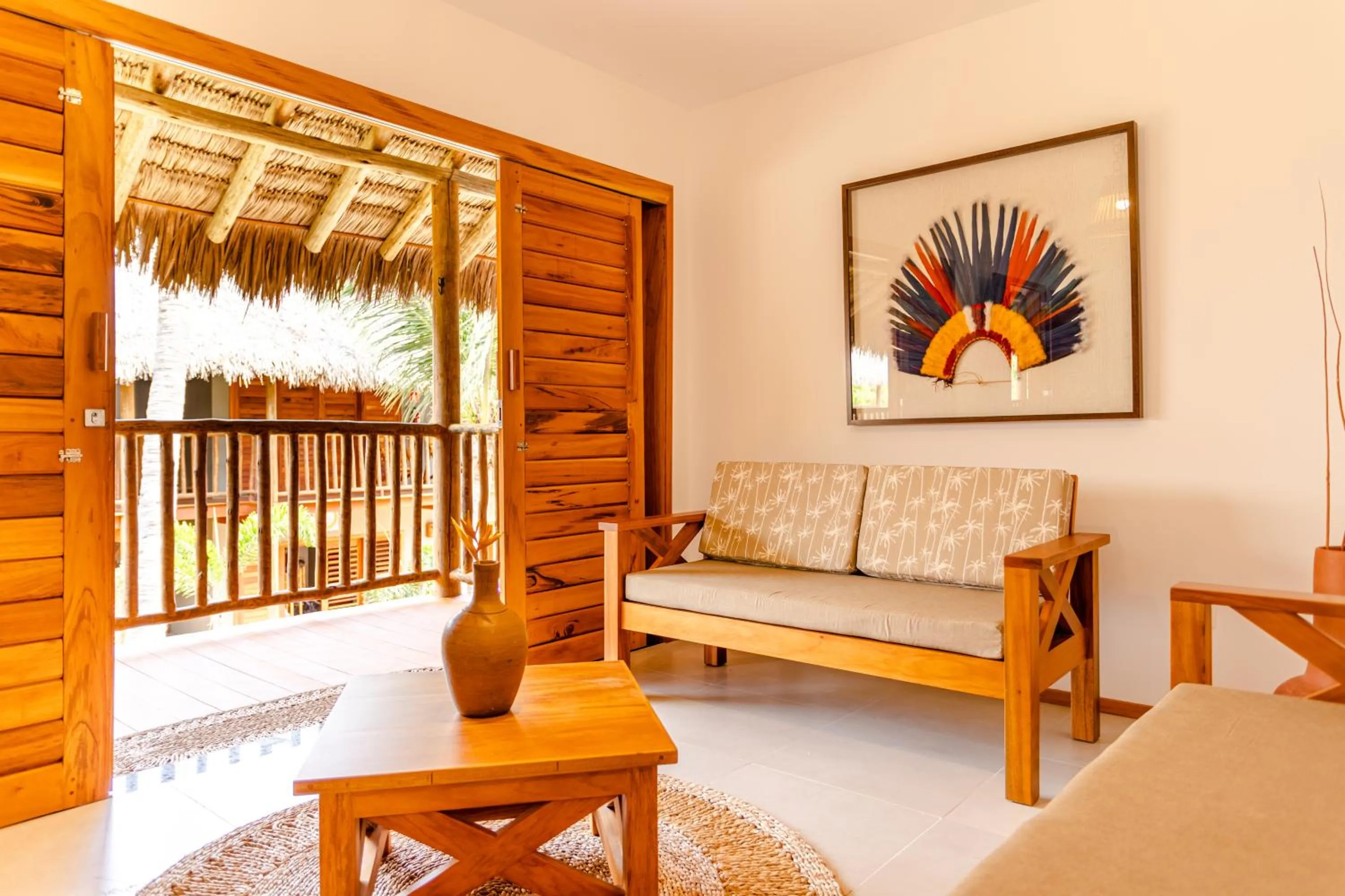 Seating area in UNKUÉ POUSADA FLATS