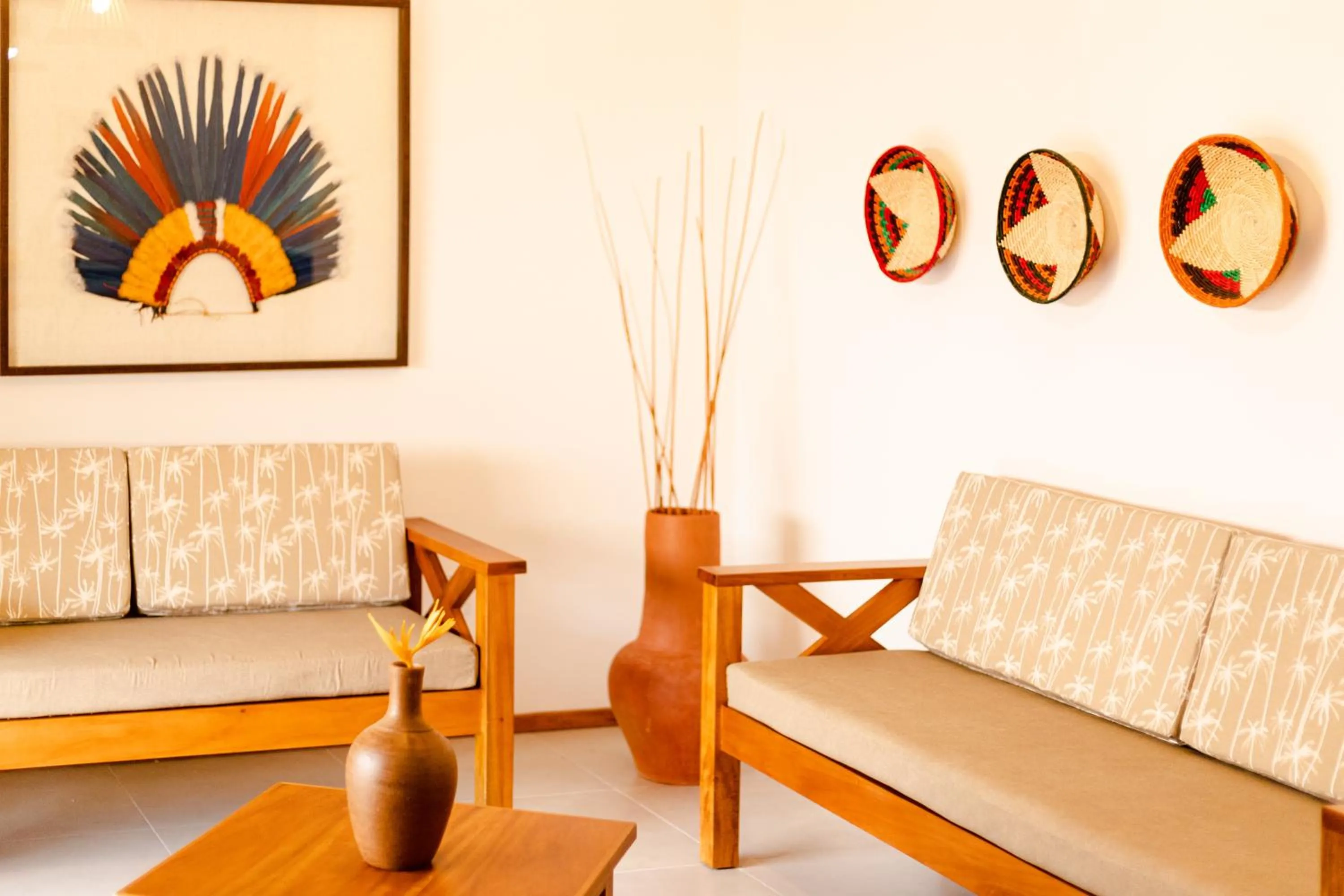 Seating area in UNKUÉ POUSADA FLATS