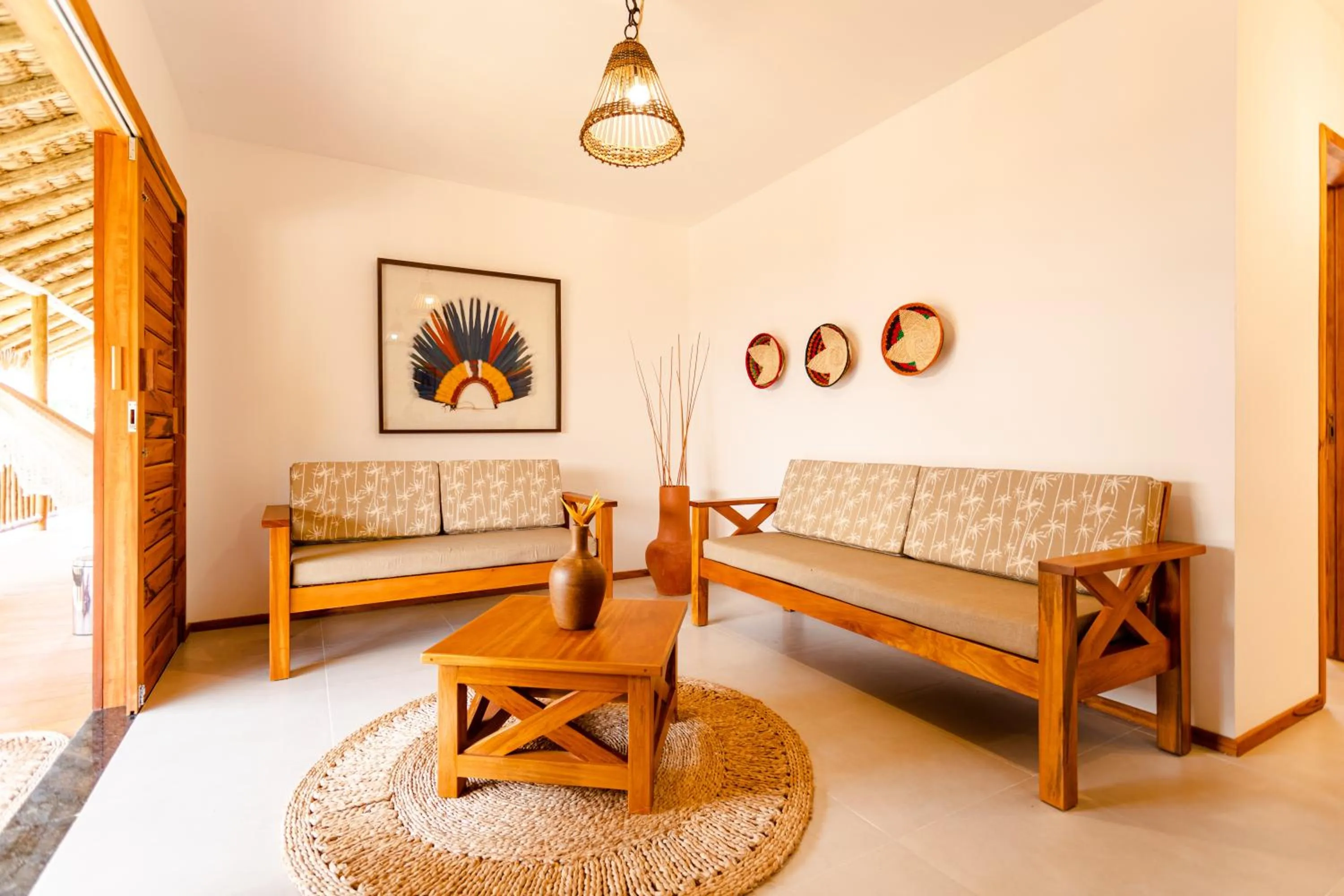 Seating area in UNKUÉ POUSADA FLATS