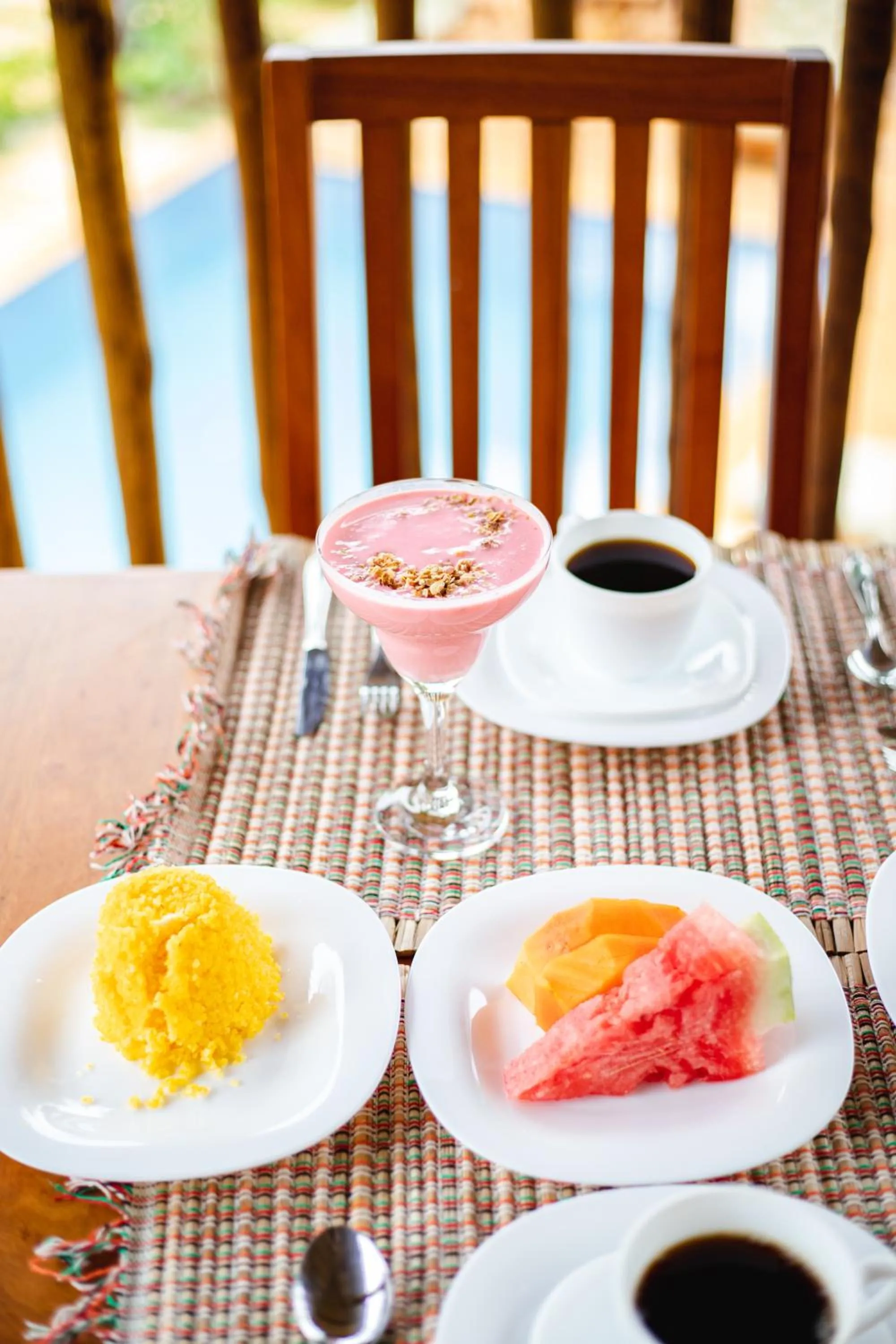 Breakfast in UNKUÉ POUSADA FLATS