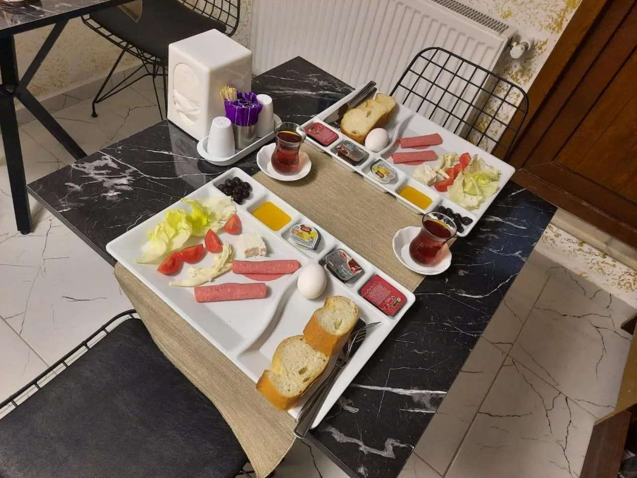 Food and drinks in blue sail hotel