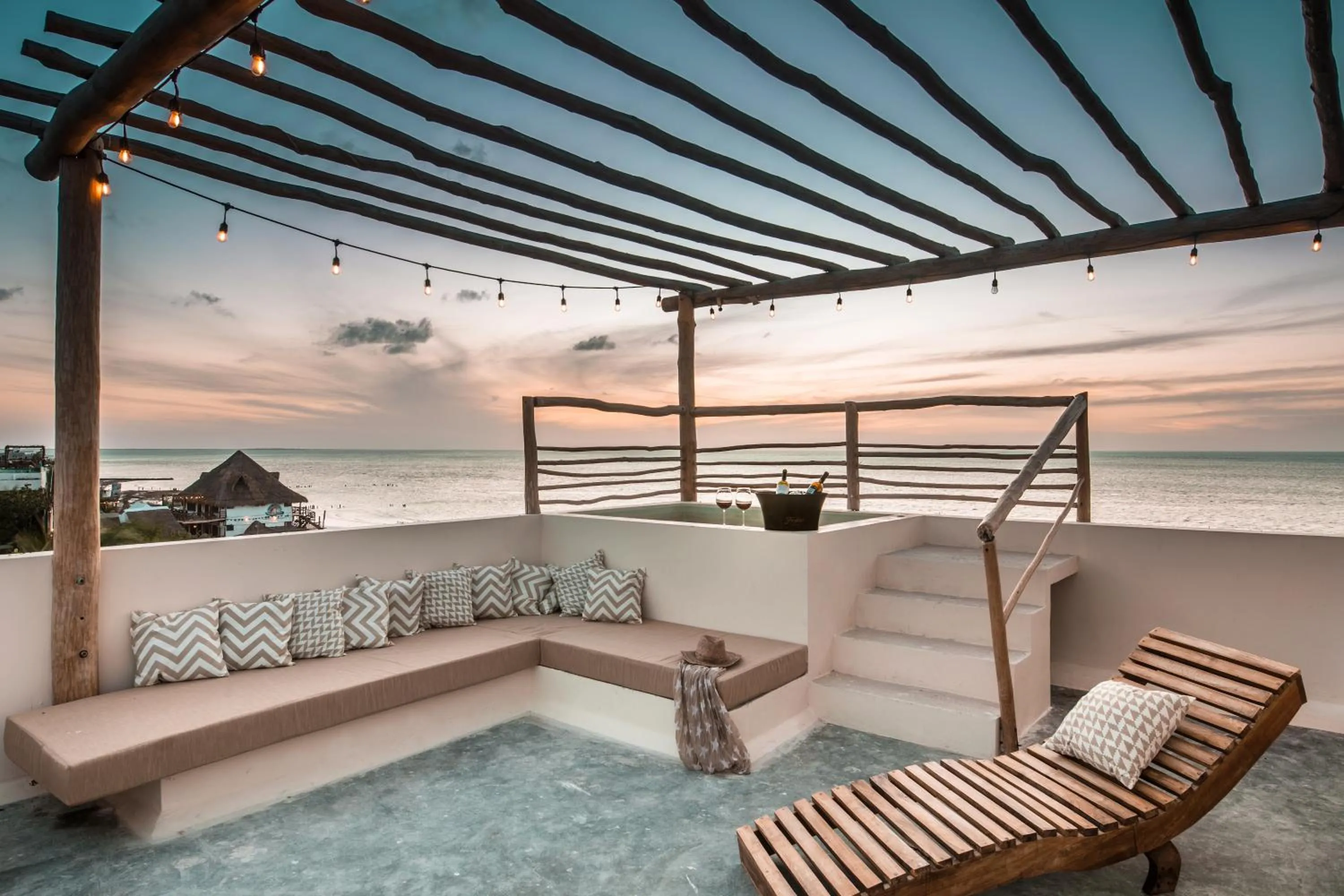 Balcony/Terrace in Hotel Boutique Casa Muuch Holbox