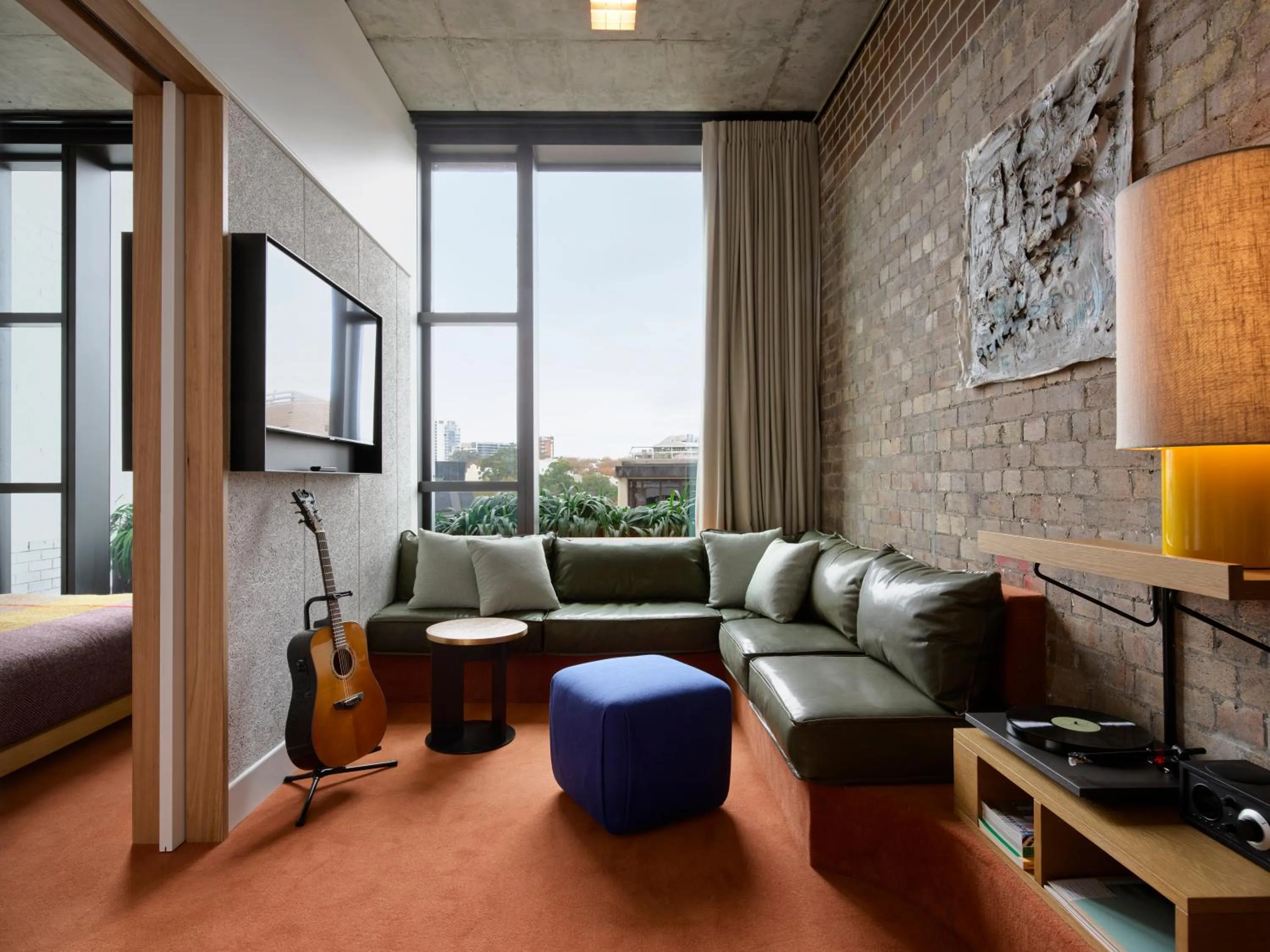 Living room in Ace Hotel Sydney