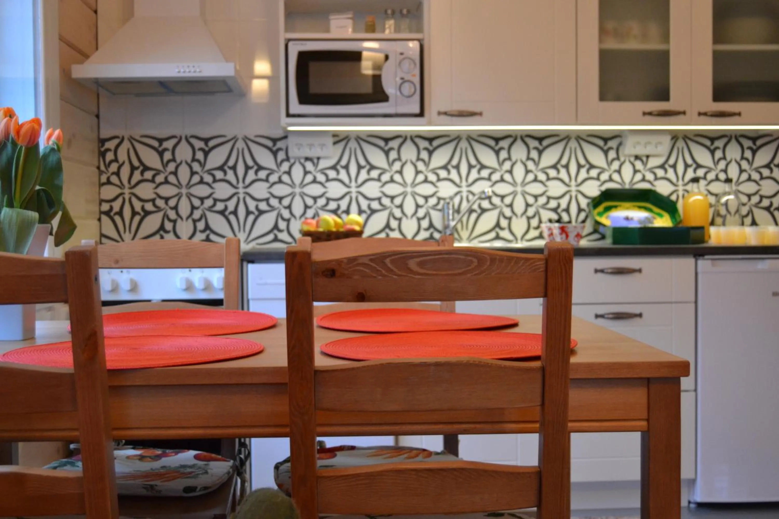 Kitchen or kitchenette in Pikku Torppa Cottage