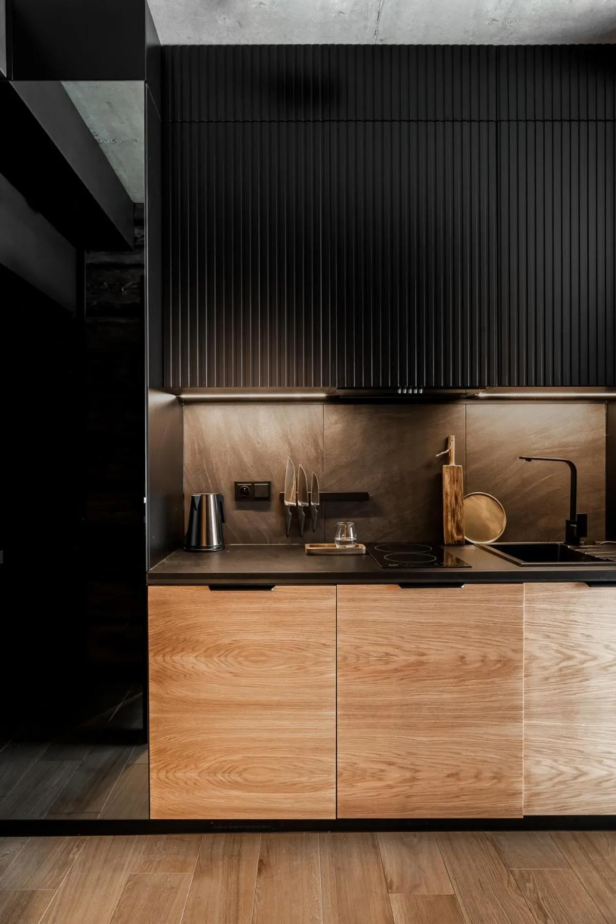 Kitchen or kitchenette in Villa T Apartments & SPA