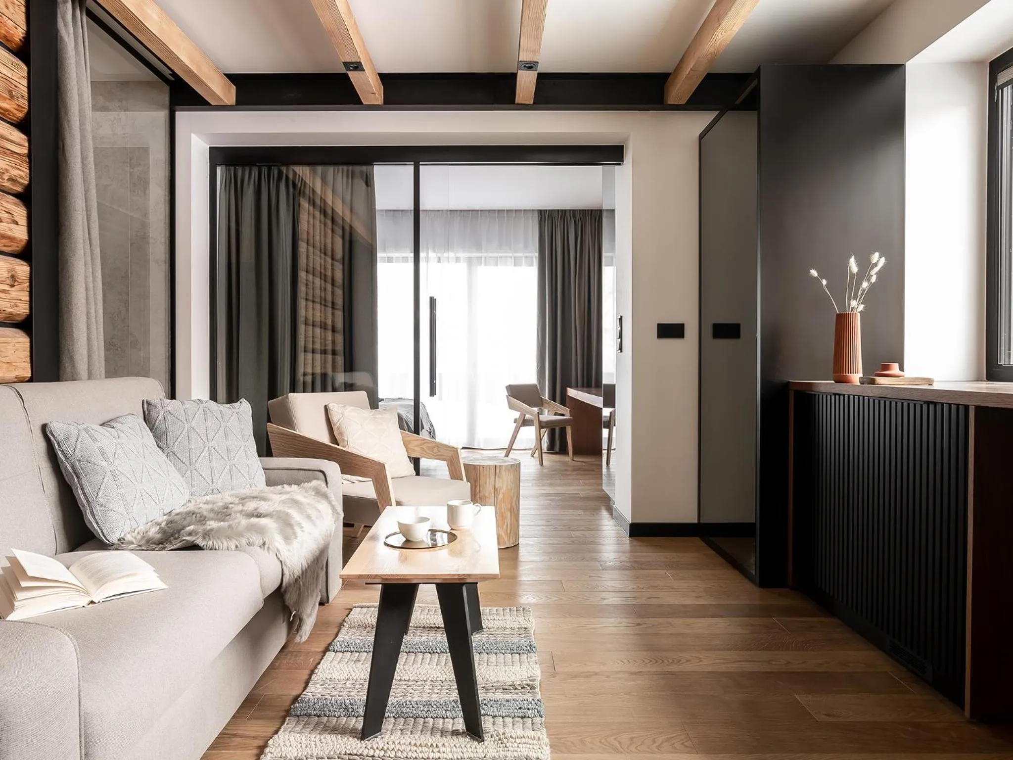 Kitchen or kitchenette in Villa T Apartments & SPA